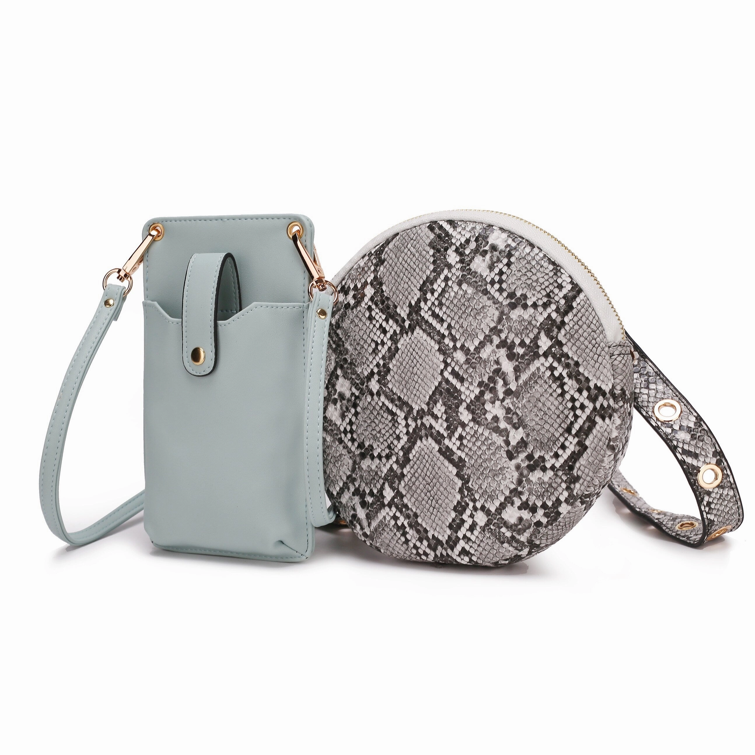 MKF Collection Hailey 2 PCS Smartphone Convertible Crossbody Bag by Mia K.