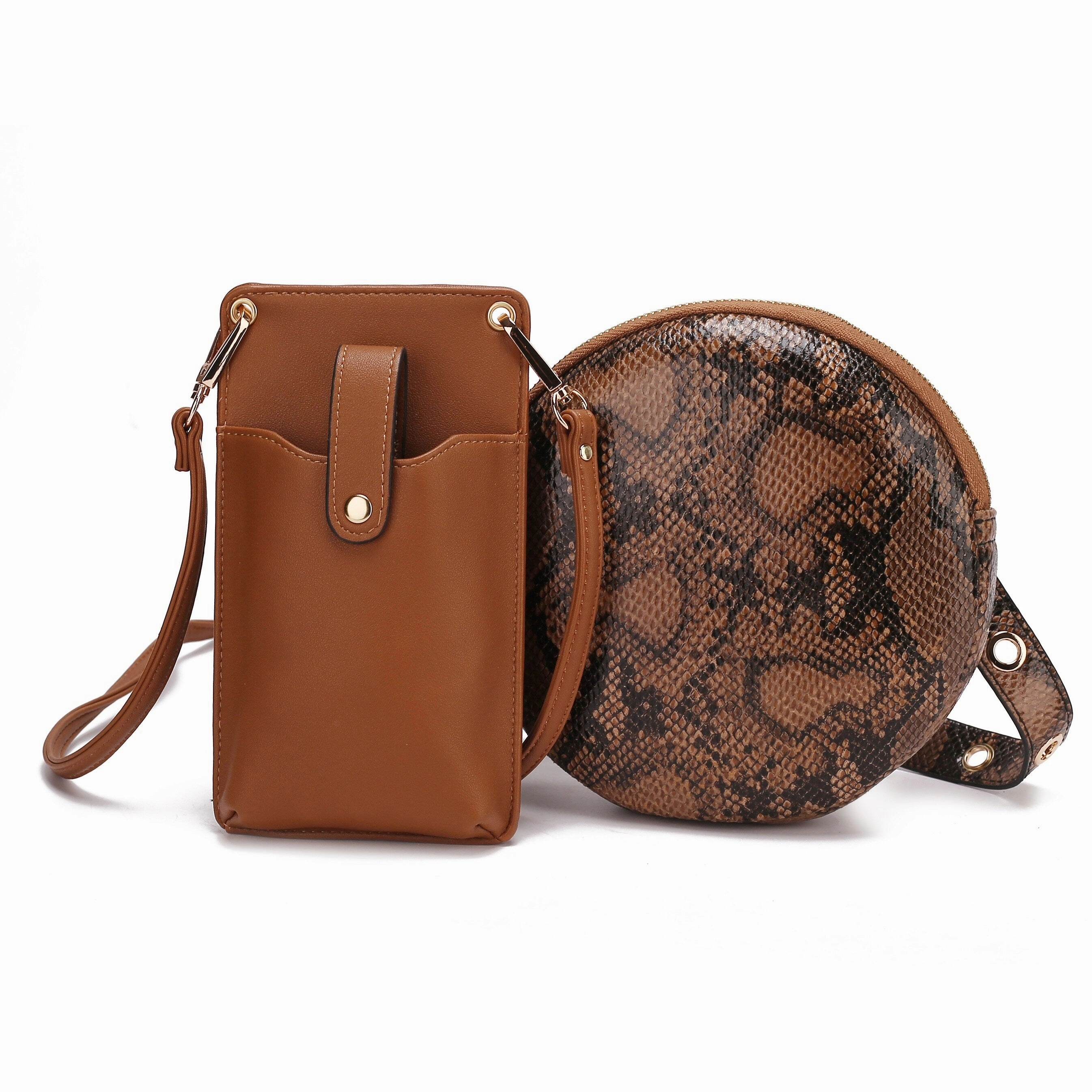 MKF Collection Hailey 2 PCS Smartphone Convertible Crossbody Bag by Mia K.