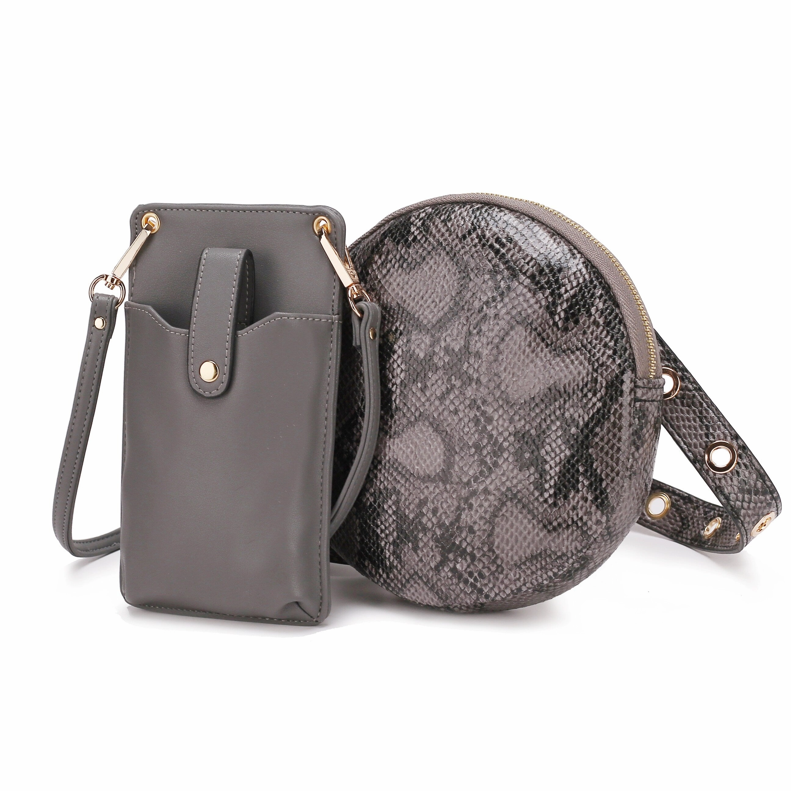 MKF Collection Hailey 2 PCS Smartphone Convertible Crossbody Bag by Mia K.