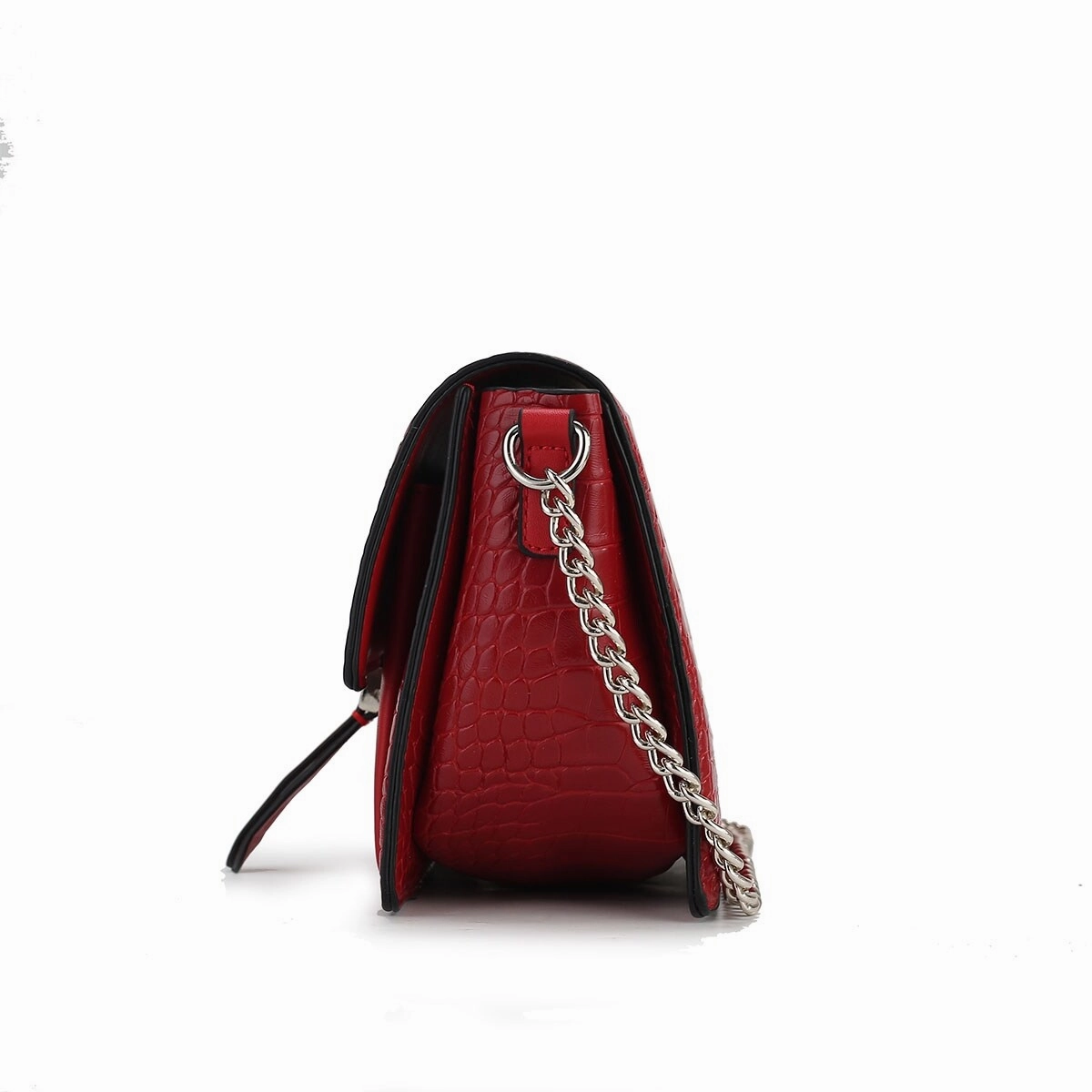 MKF Collection Hope Faux Crocodile Embossed Vegan Leather Women's Shoulder Bag by Mia K.