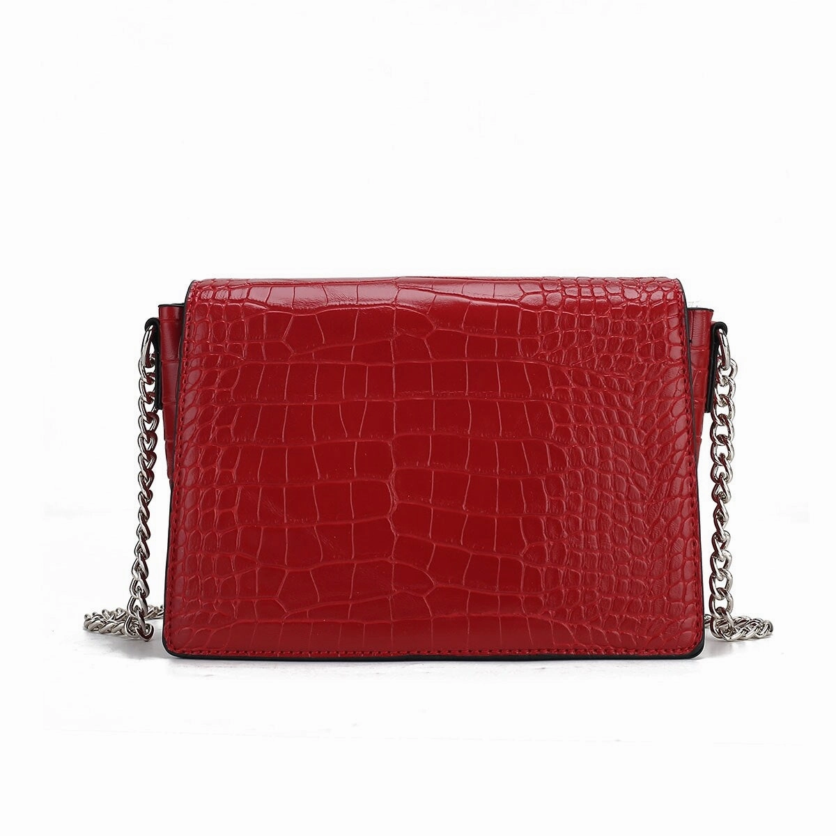 MKF Collection Hope Faux Crocodile Embossed Vegan Leather Women's Shoulder Bag by Mia K.