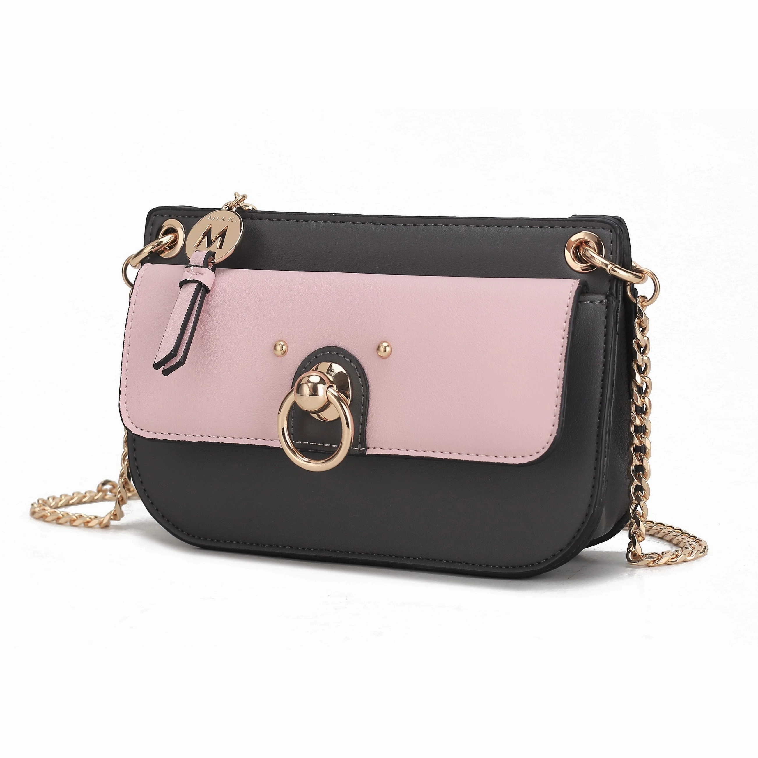 MKF Collection Jill Vegan Leather Women's Color Block Crossbody Bag by Mia K.