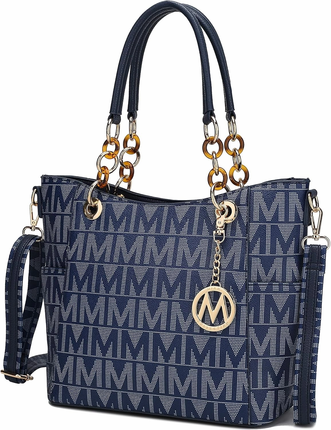 MKF Collection Shoulder Bag for Women, PU Leather Pocketbook Top-Handle Crossbody Purse Tote Satchel Handbag