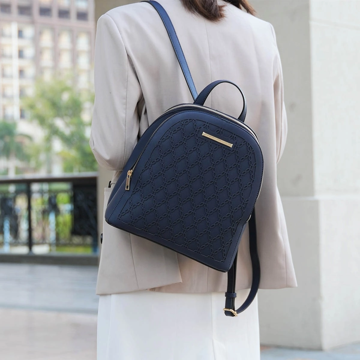 MKF Collection Sloane Vegan Leather Multi-Compartment Backpack by Mia K.