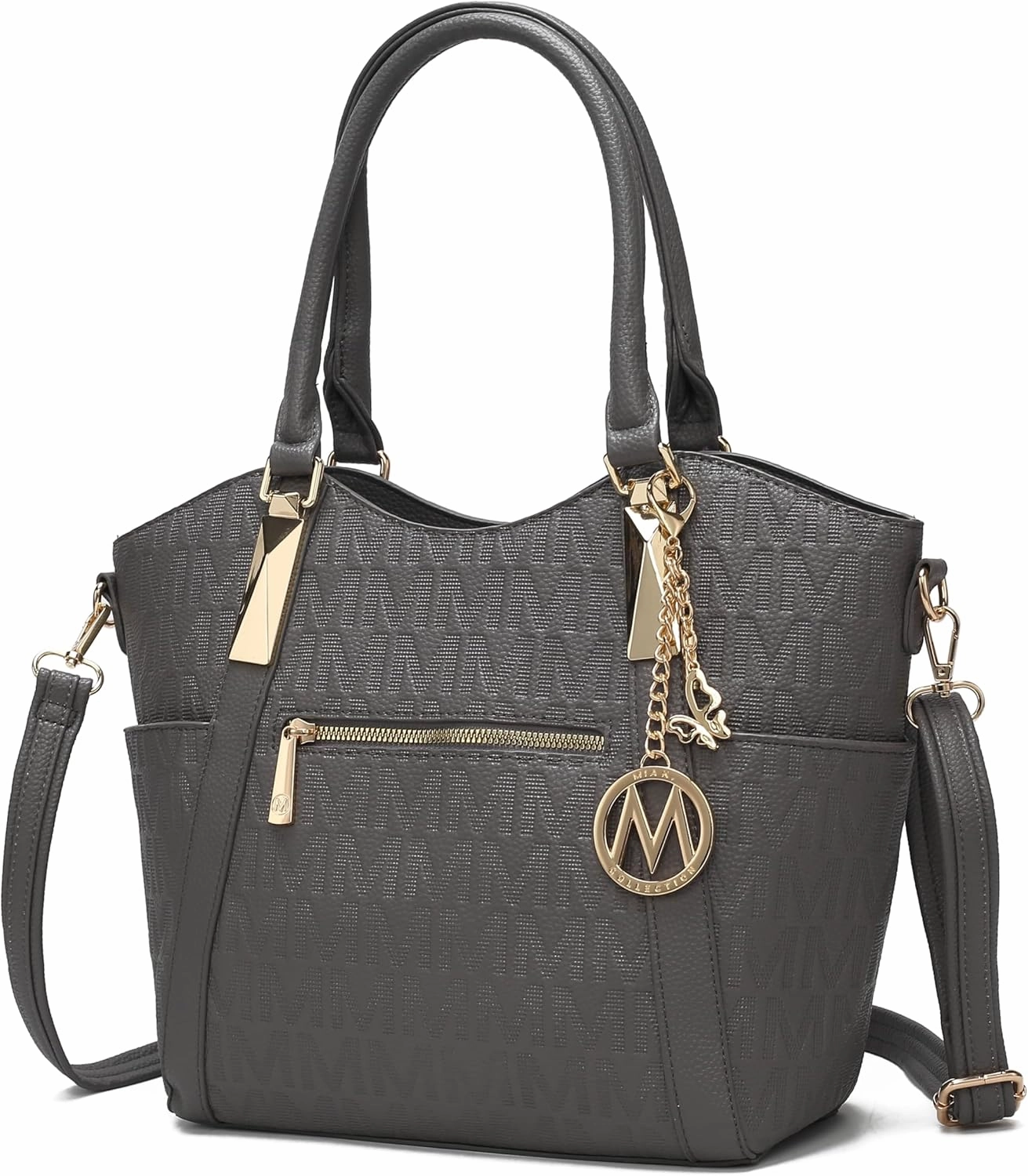MKF Collection Tote Satchel Handbag for Women: PU Leather Shoulder Bag C Top-Handle Purse, Ladies Pocketbook By Mia K