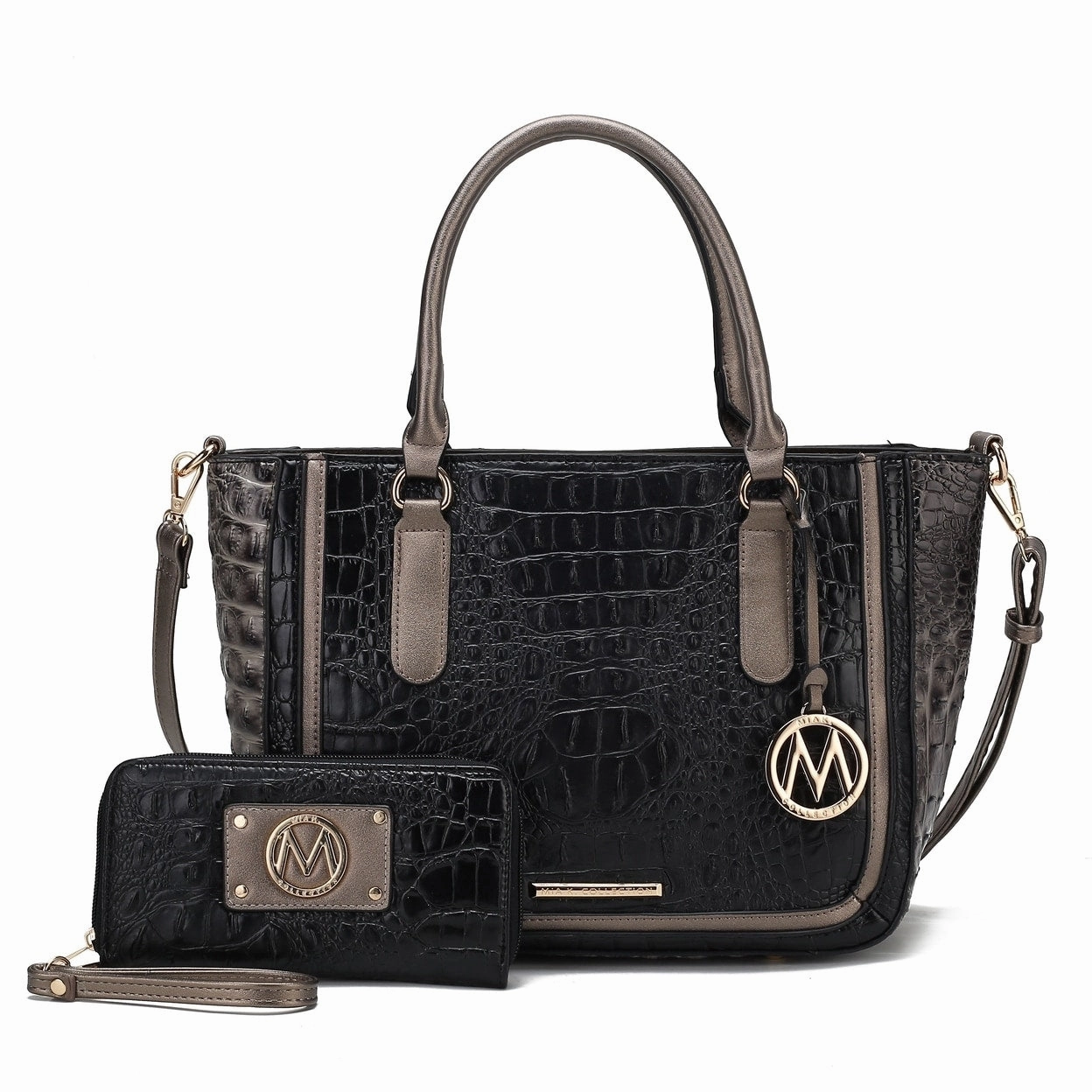 Mkfcollection Bonnie Shoulder Bag And Set Vegan Leather Designer Handbag