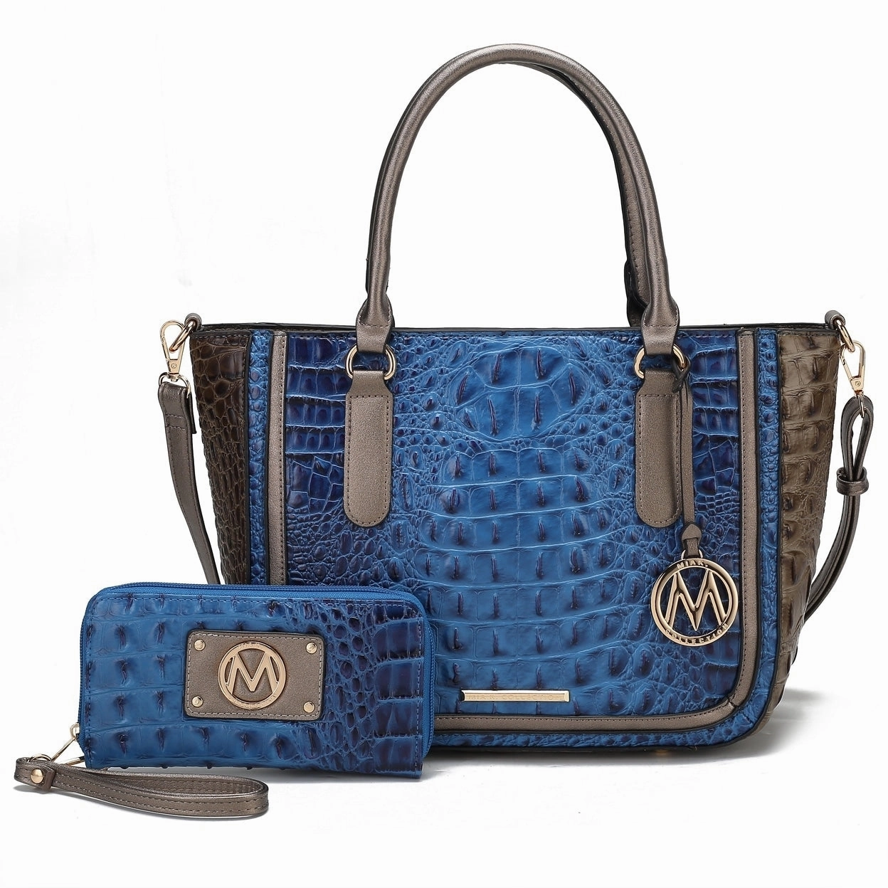 Mkfcollection Bonnie Shoulder Bag And Set Vegan Leather Designer Handbag