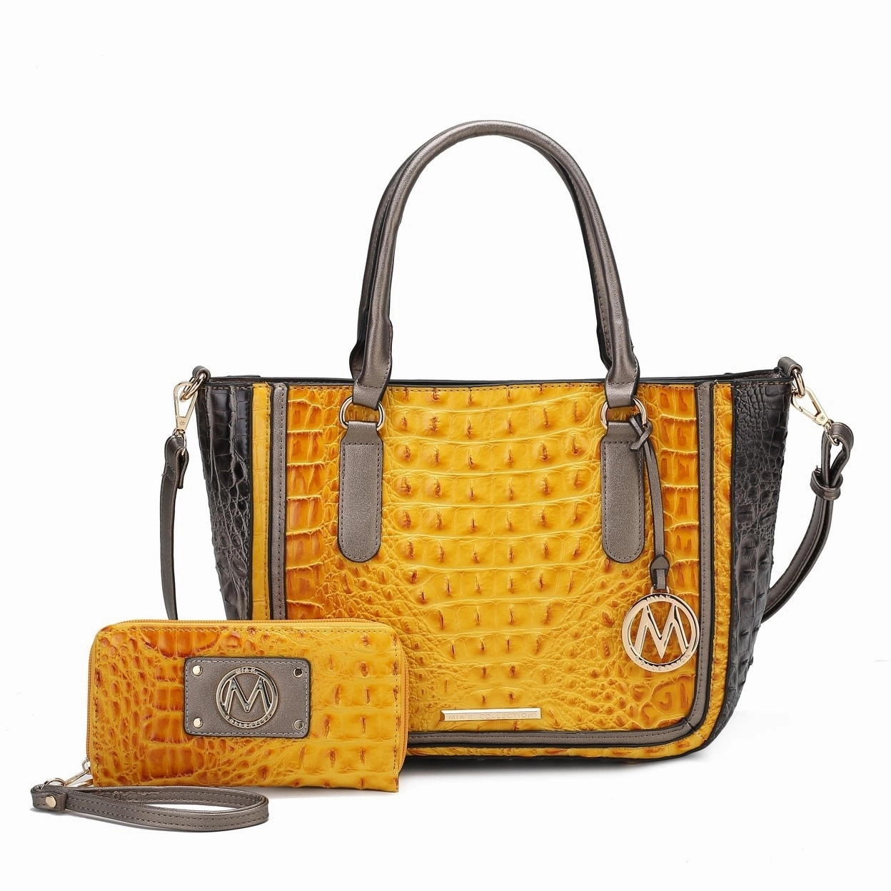 Mkfcollection Bonnie Shoulder Bag And Set Vegan Leather Designer Handbag