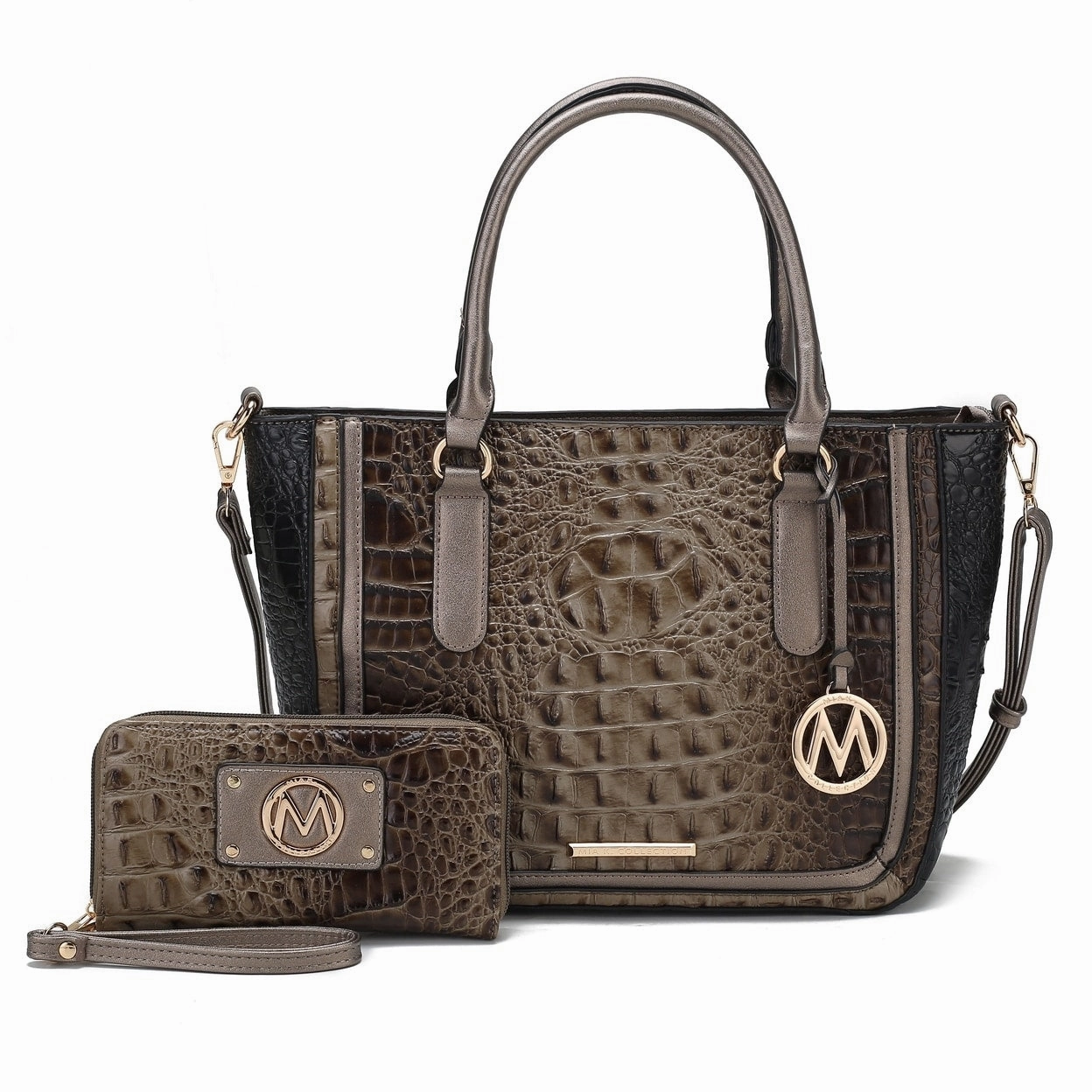 Mkfcollection Bonnie Shoulder Bag And Set Vegan Leather Designer Handbag