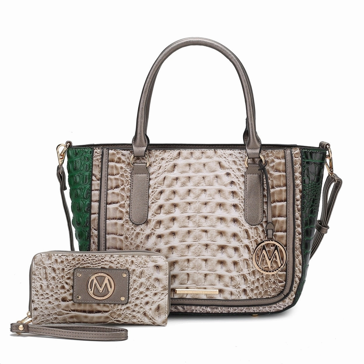 Mkfcollection Bonnie Shoulder Bag And Set Vegan Leather Designer Handbag