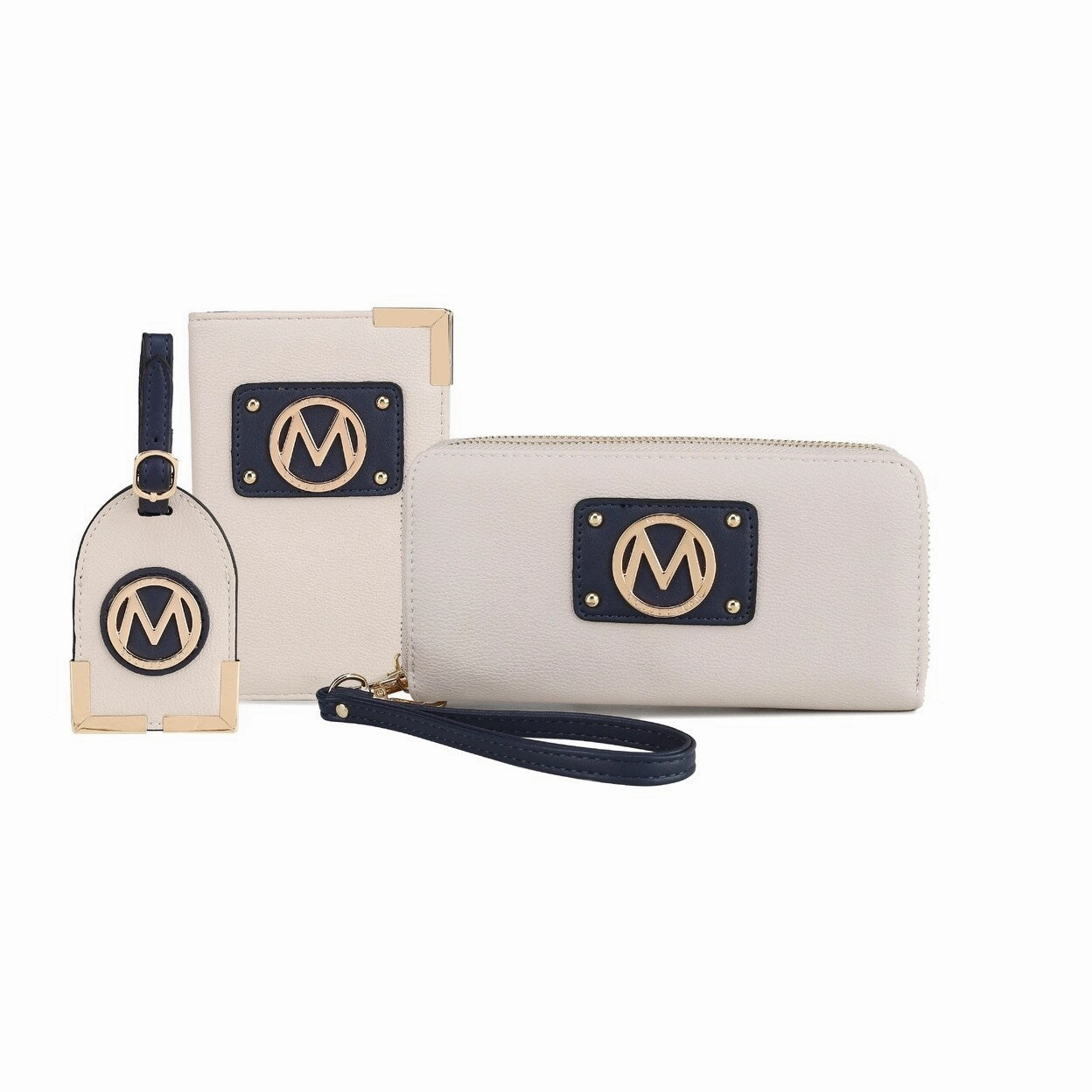 Mkfcollection Darla Wallet And Travel Set Vegan Leather Designer Handbag