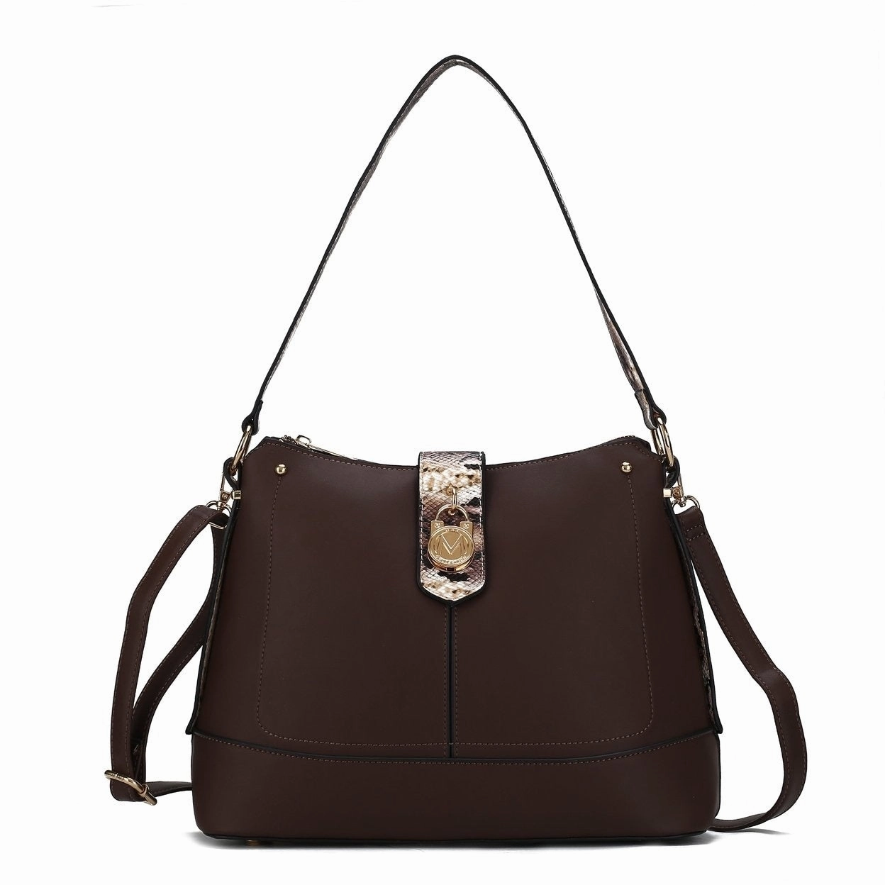 Mkfcollection Ezra Shoulder Bag Vegan Leather Designer Handbag