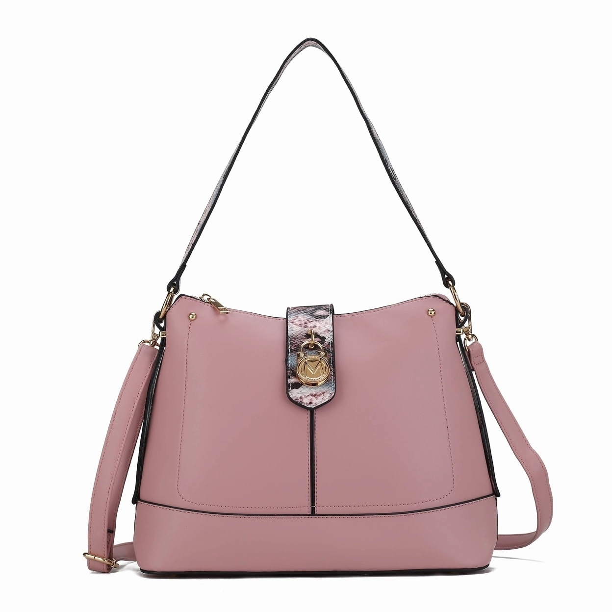 Mkfcollection Ezra Shoulder Bag Vegan Leather Designer Handbag