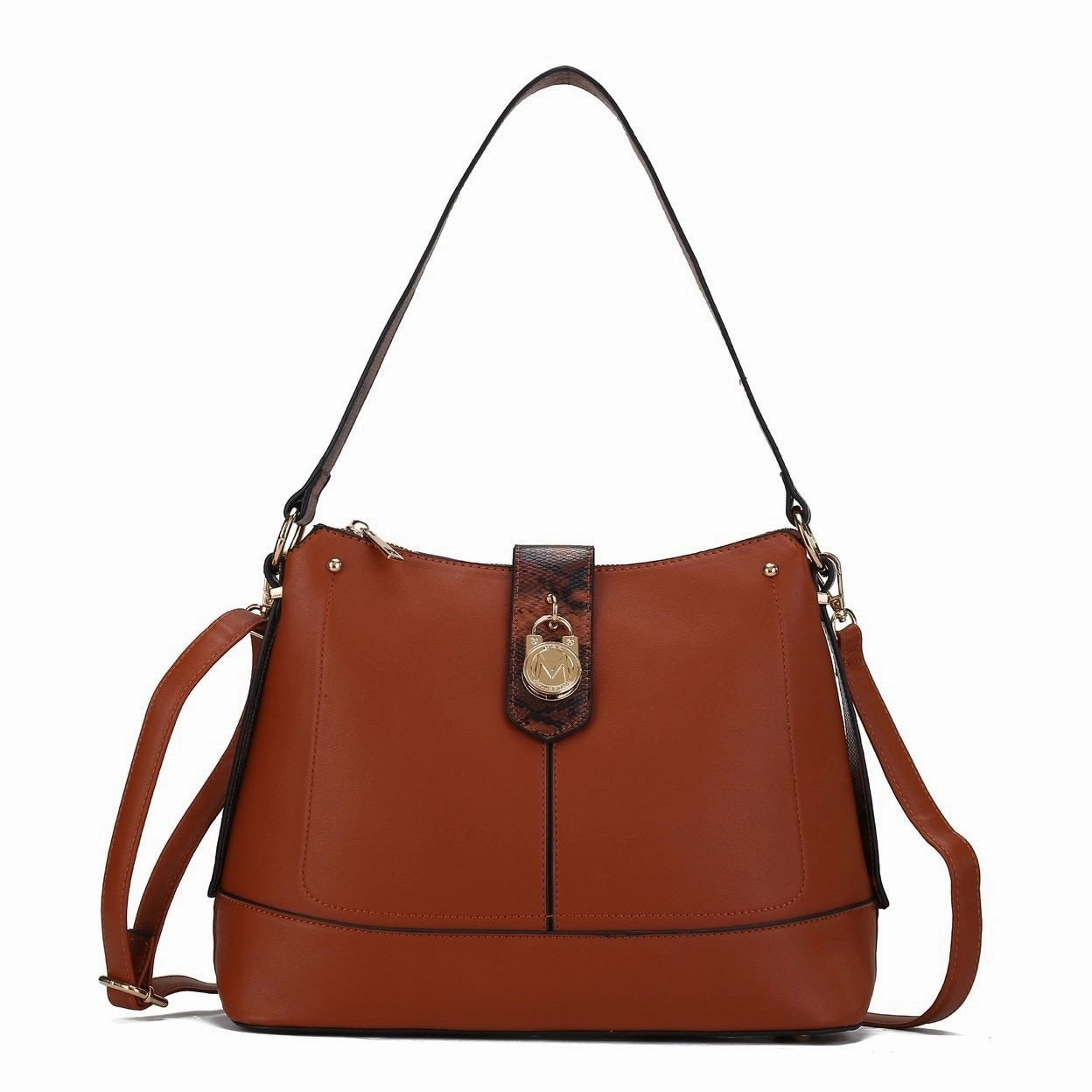 Mkfcollection Ezra Shoulder Bag Vegan Leather Designer Handbag