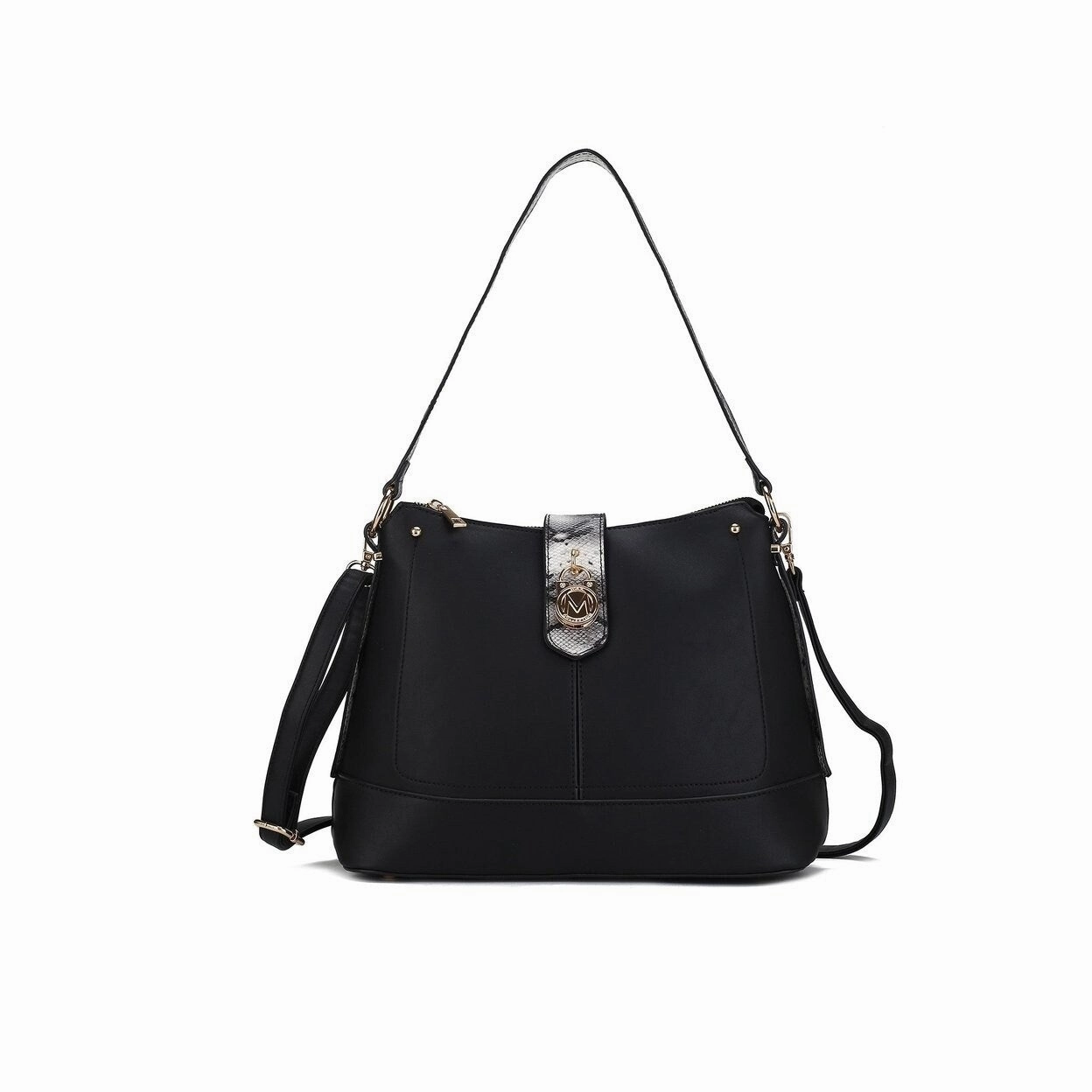 Mkfcollection Ezra Shoulder Bag Vegan Leather Designer Handbag