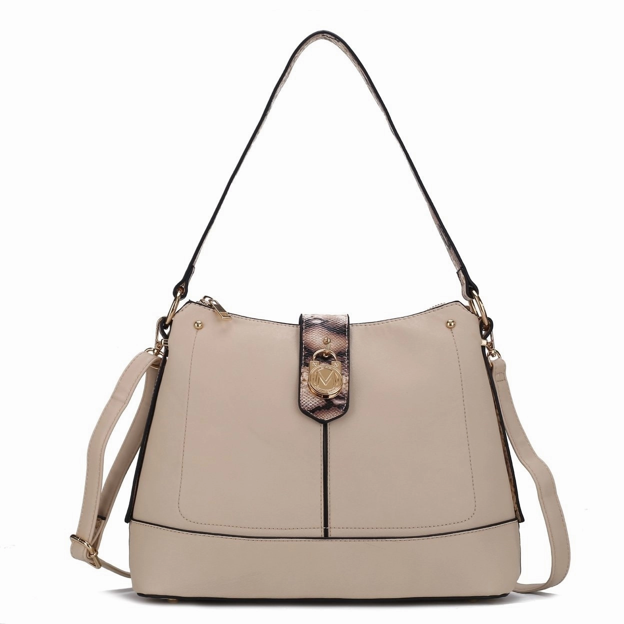 Mkfcollection Ezra Shoulder Bag Vegan Leather Designer Handbag