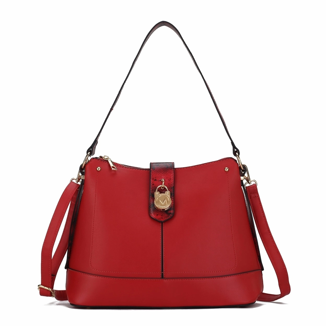 Mkfcollection Ezra Shoulder Bag Vegan Leather Designer Handbag