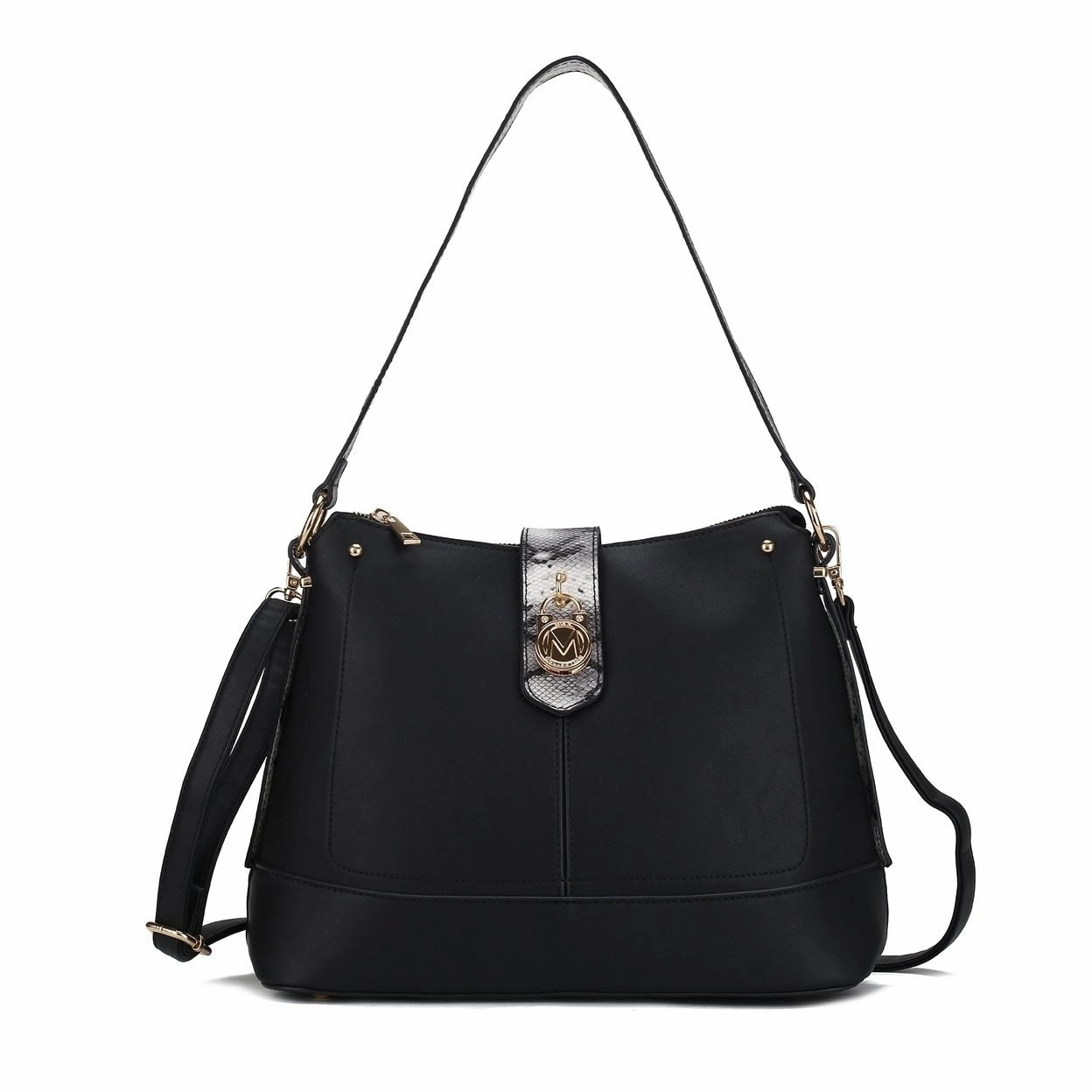 Mkfcollection Ezra Shoulder Bag Vegan Leather Designer Handbag