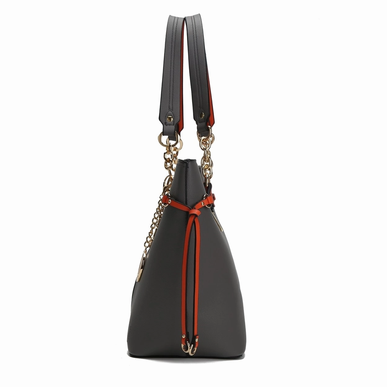 Mkfcollection Holland Tote And Wristlet Pouch Set Vegan Leather Designer