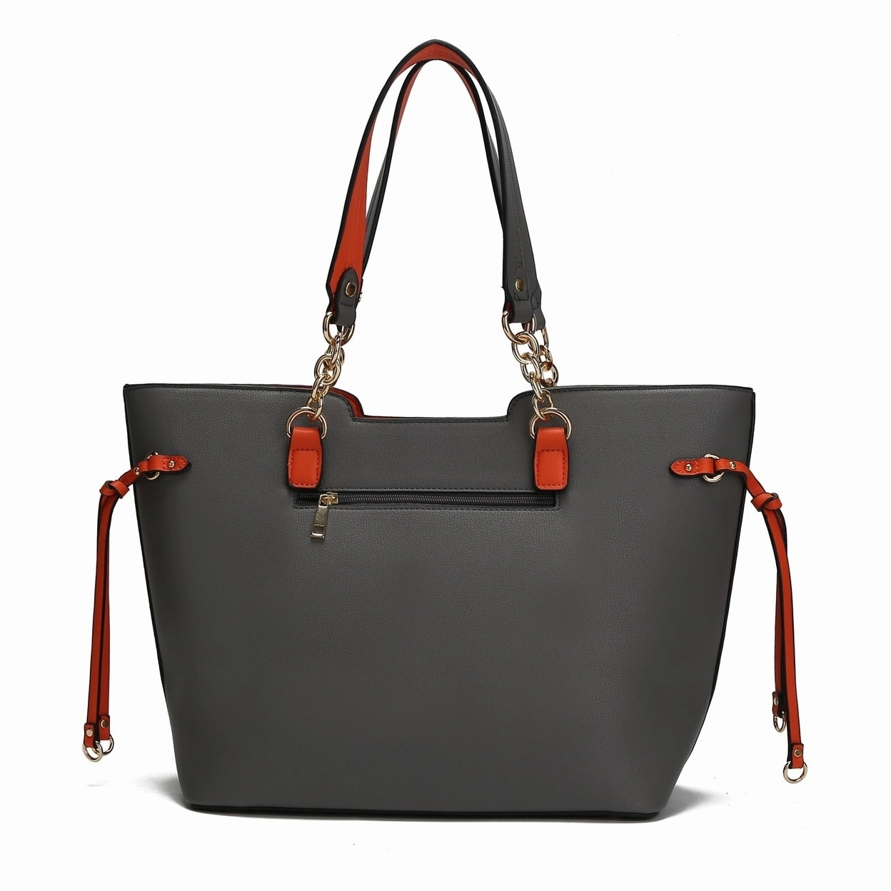 Mkfcollection Holland Tote And Wristlet Pouch Set Vegan Leather Designer