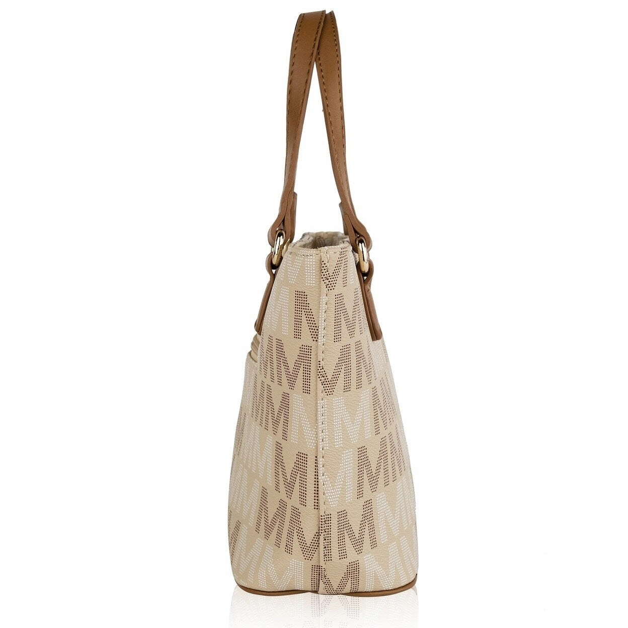 Mkfcollection Tayla Signature Tote Bag And Mini Tote Set Vegan Leather Designer