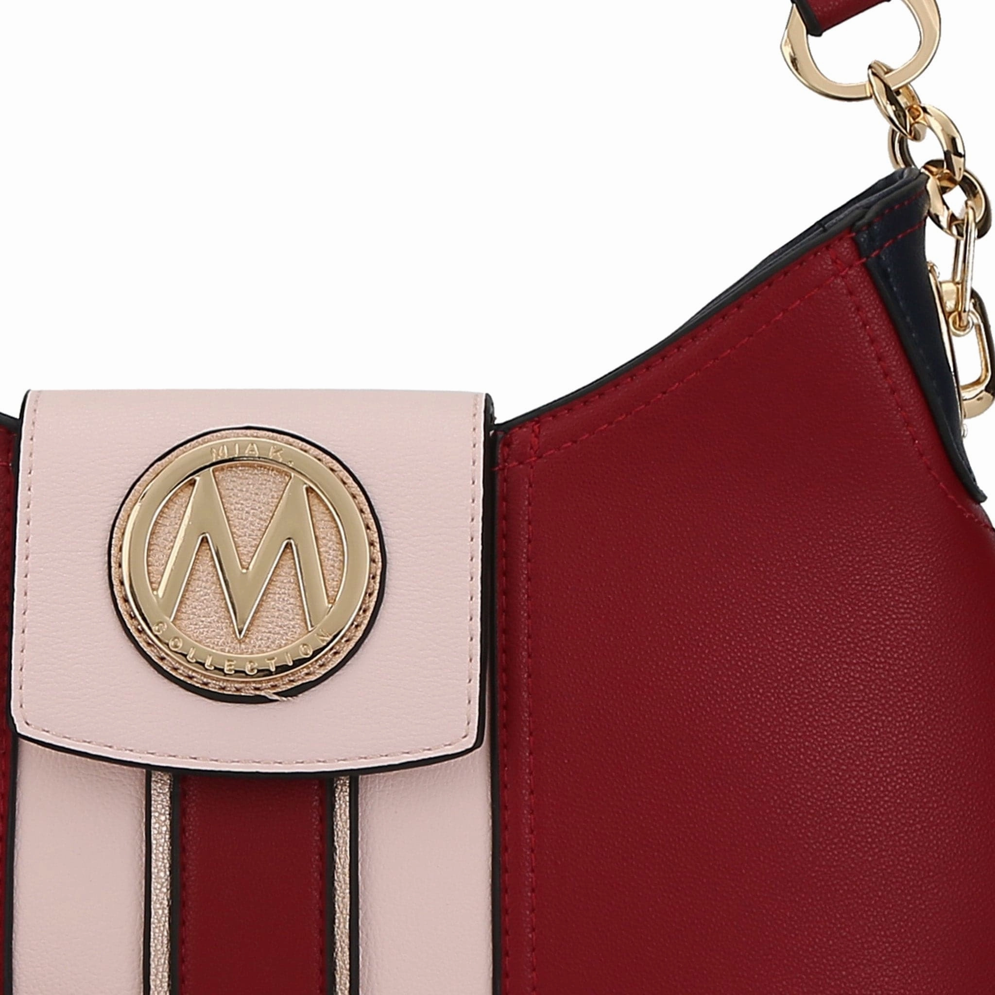 Mkfcollection Torri Hobo Bag And Wallet Set Vegan Leather Designer Handbag
