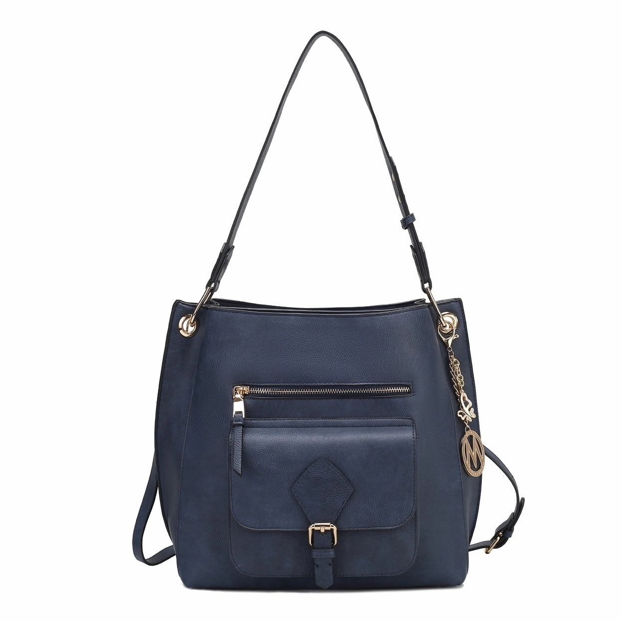 Mkfcollection Yves Hobo Bag Vegan Leather Designer Handbag