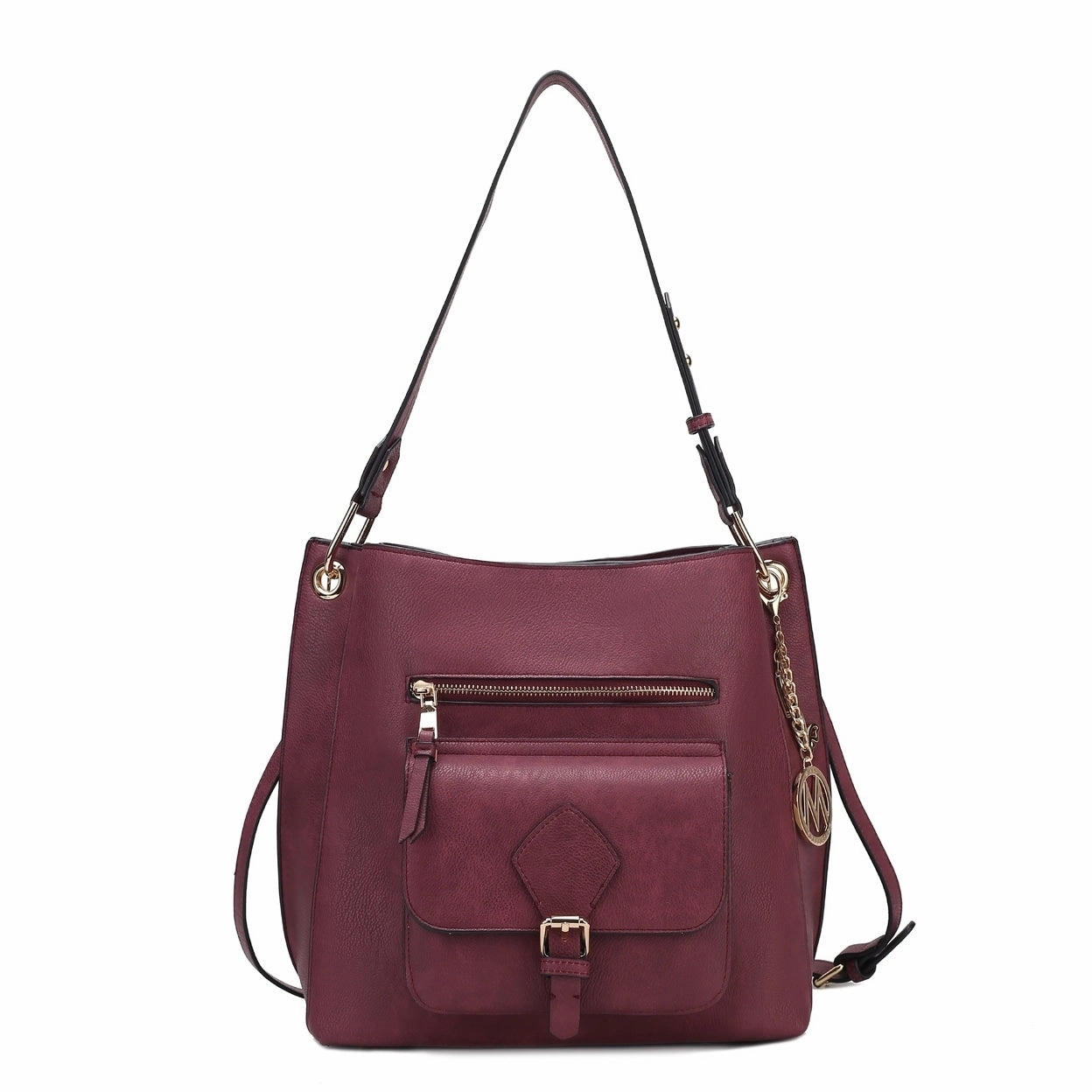 Mkfcollection Yves Hobo Bag Vegan Leather Designer Handbag