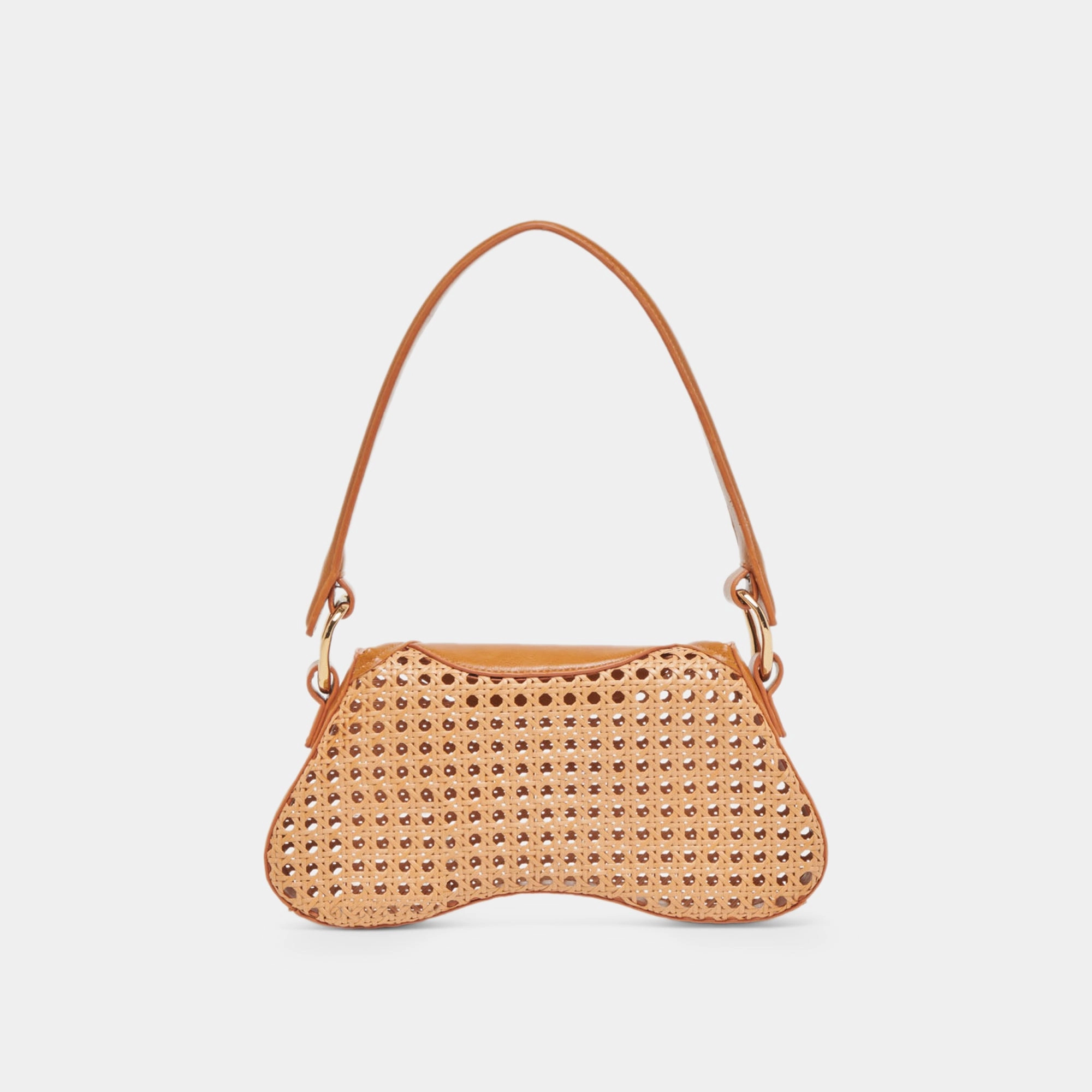 MOLENE SHOULDER BAG TAN CANE