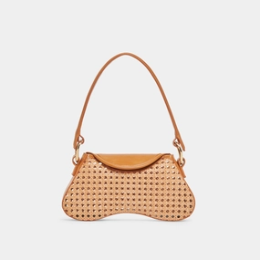 MOLENE SHOULDER BAG TAN CANE