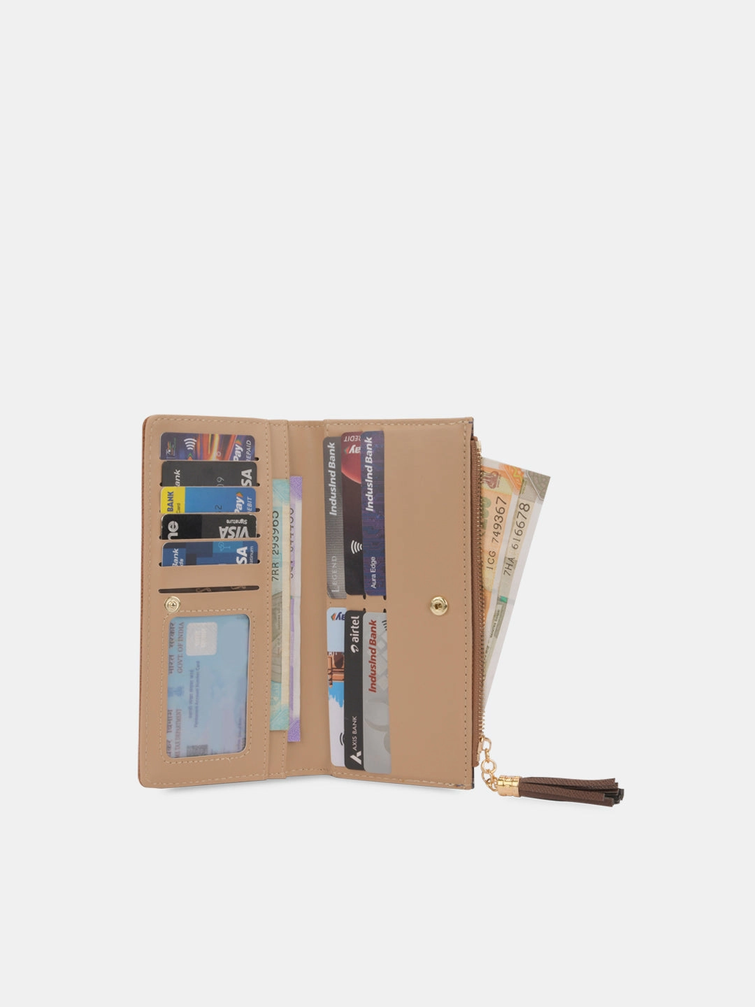 Mono Safain25 Large Bifold Zip Wallet