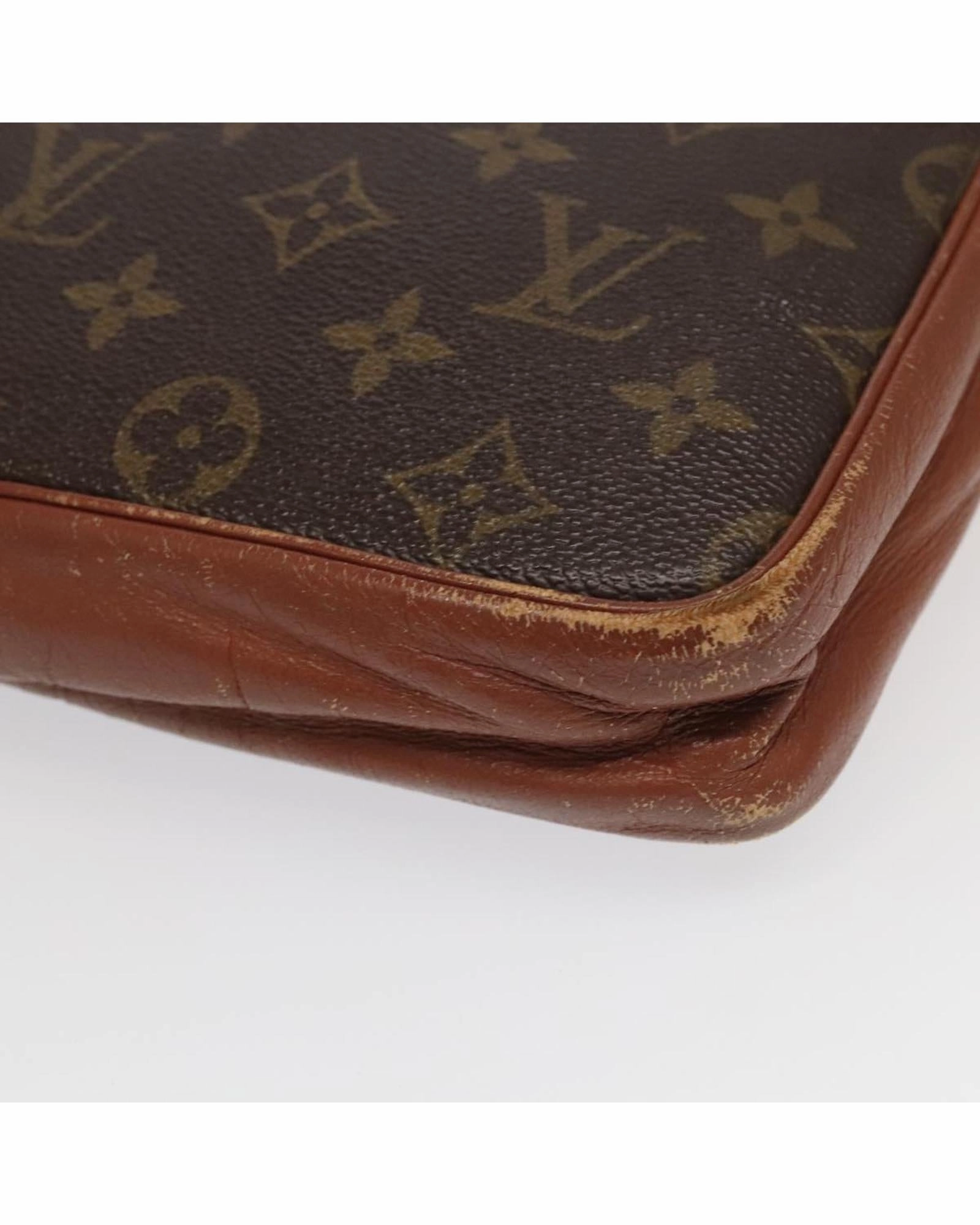 Monogram Canvas Shoulder Bag with Adjustable Strap