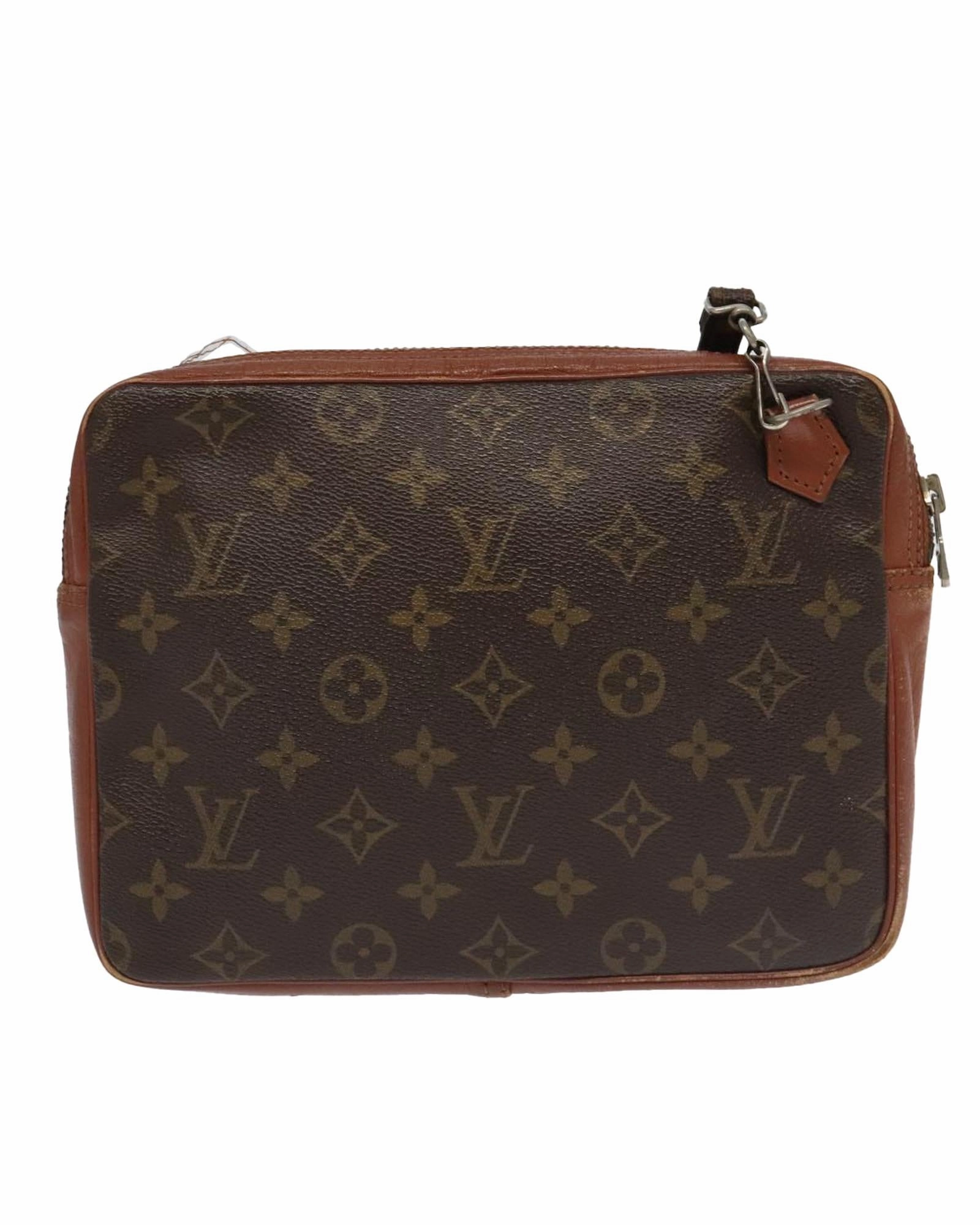 Monogram Canvas Shoulder Bag with Adjustable Strap