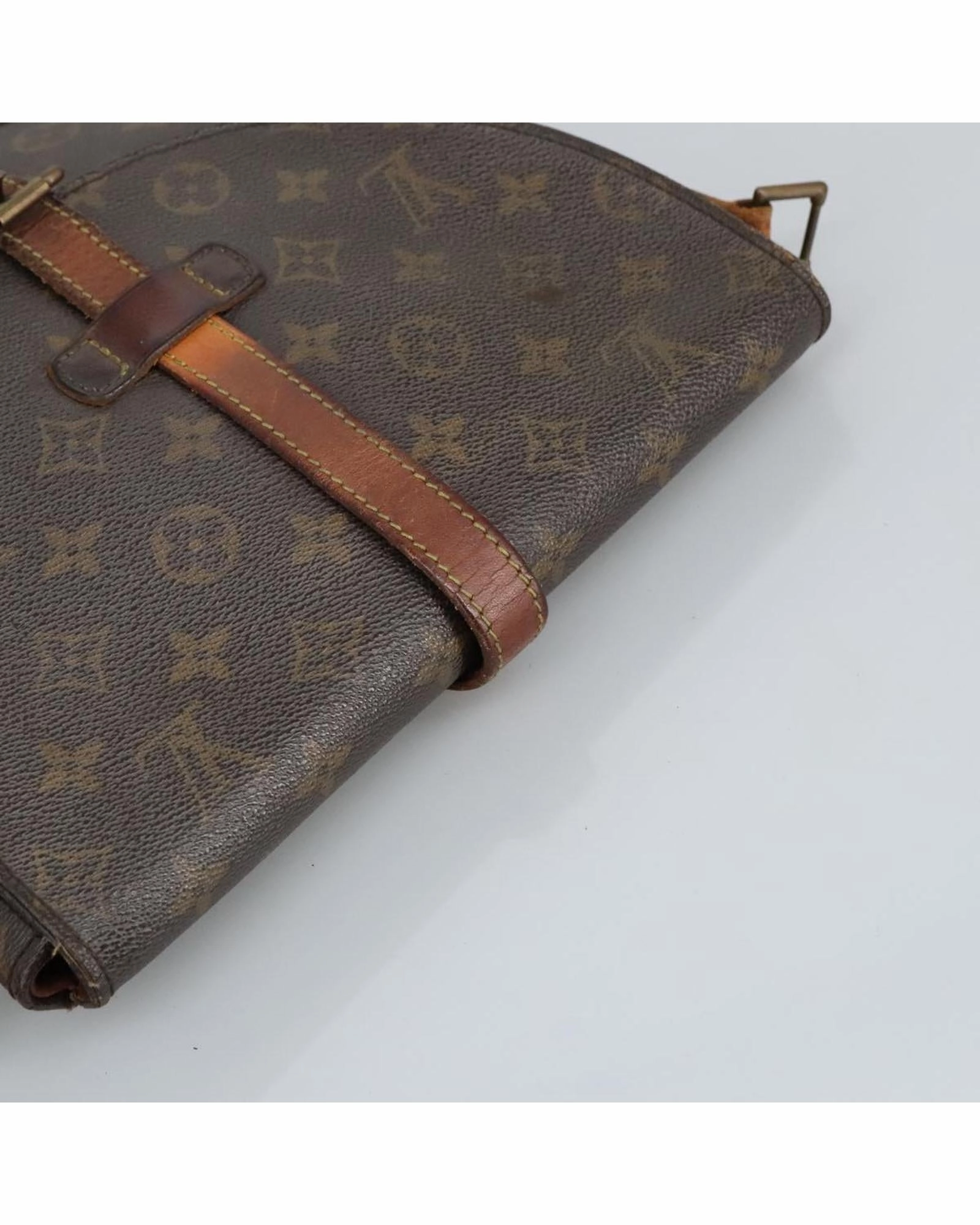 Monogram Canvas Shoulder Bag with Adjustable Strap