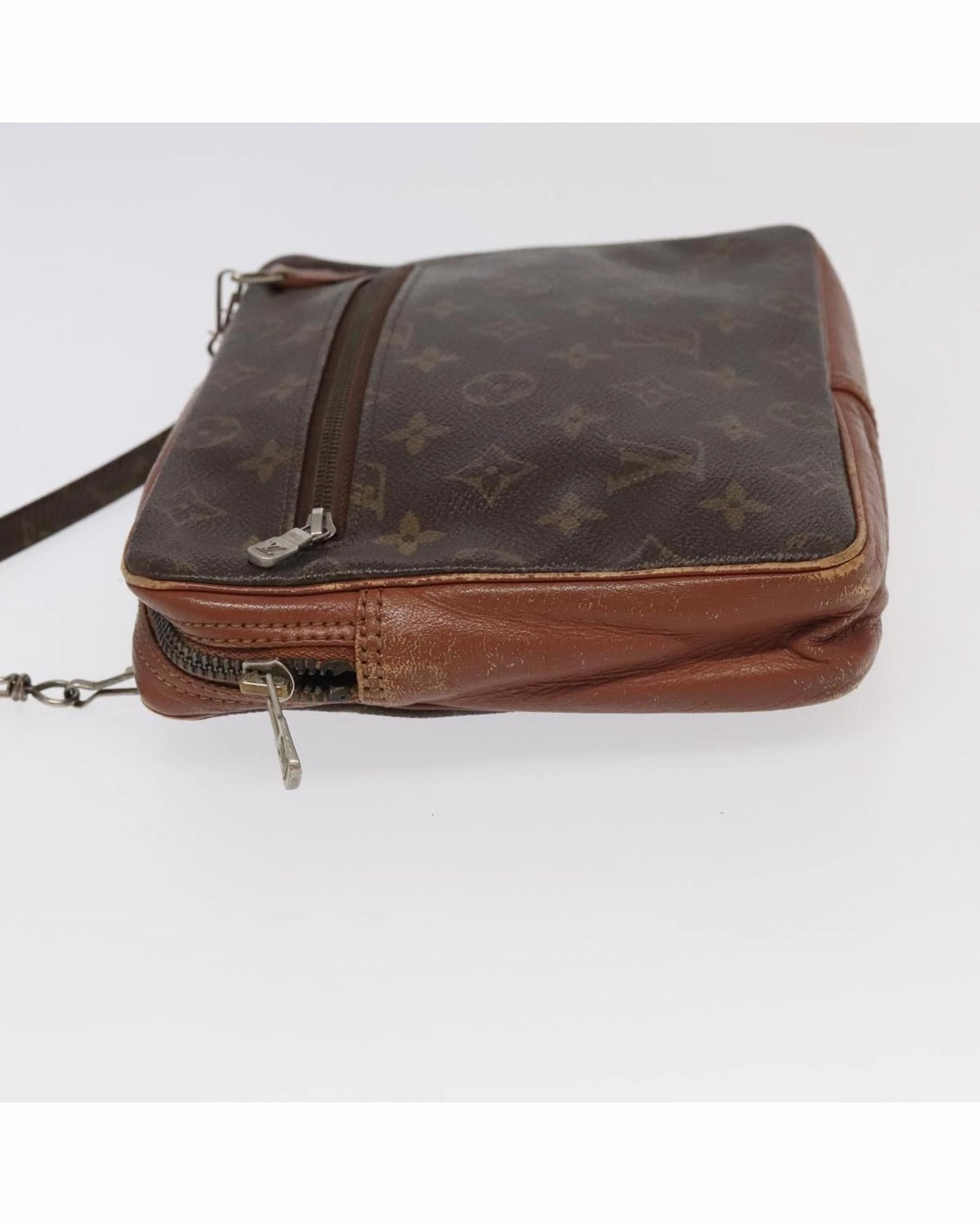 Monogram Canvas Shoulder Bag with Adjustable Strap