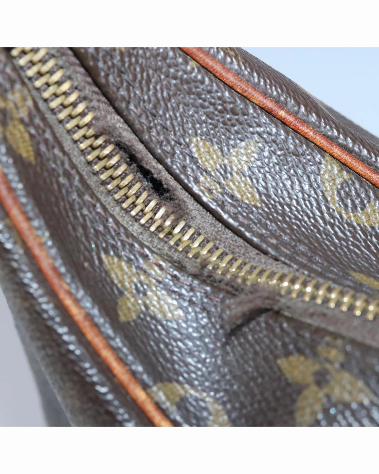 Monogram Canvas Shoulder Bag with Adjustable Strap
