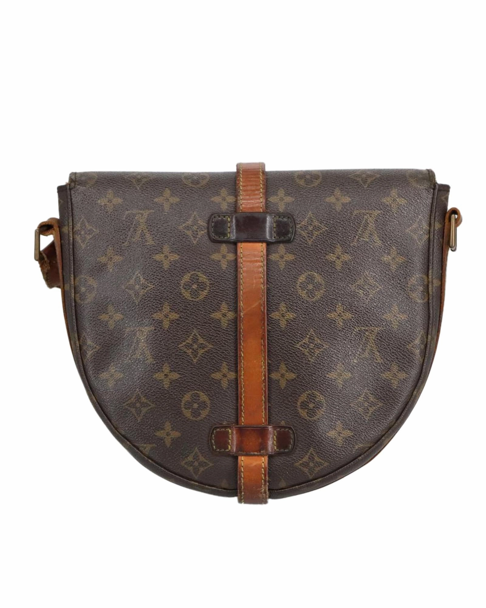Monogram Canvas Shoulder Bag with Adjustable Strap