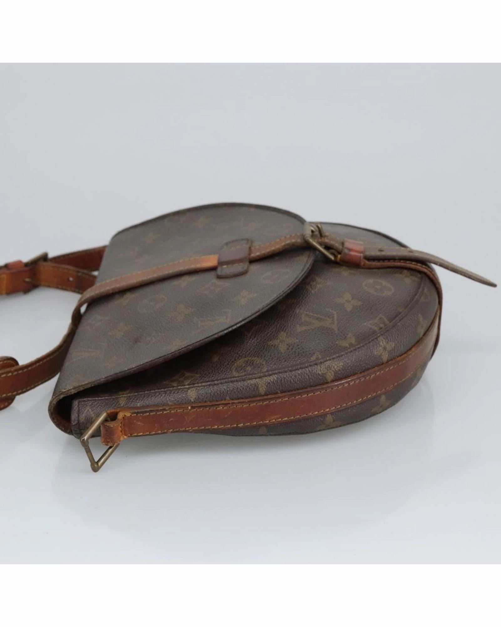 Monogram Canvas Shoulder Bag with Adjustable Strap