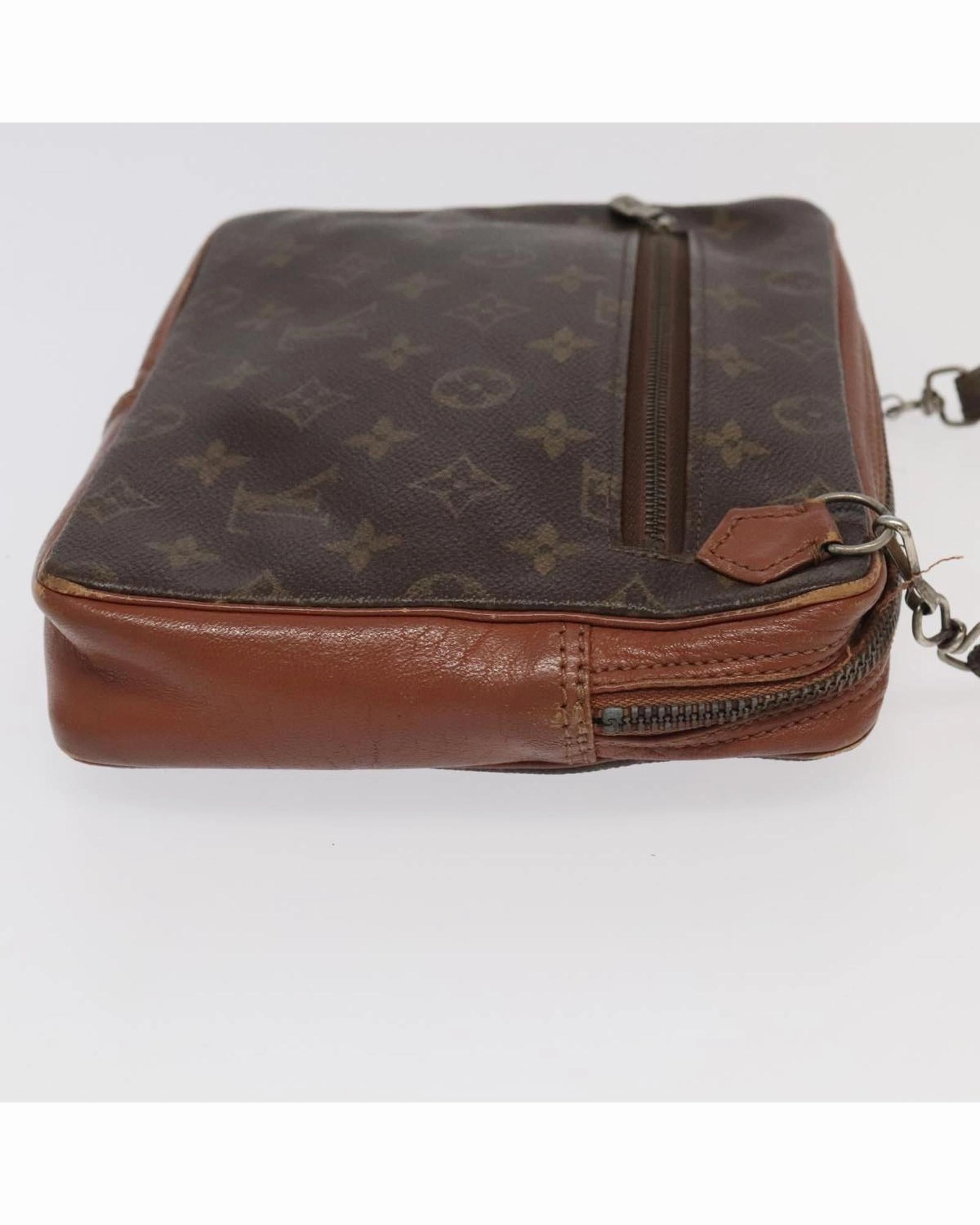 Monogram Canvas Shoulder Bag with Adjustable Strap