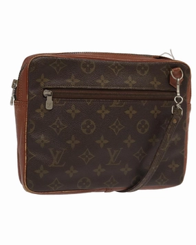 Monogram Canvas Shoulder Bag with Adjustable Strap