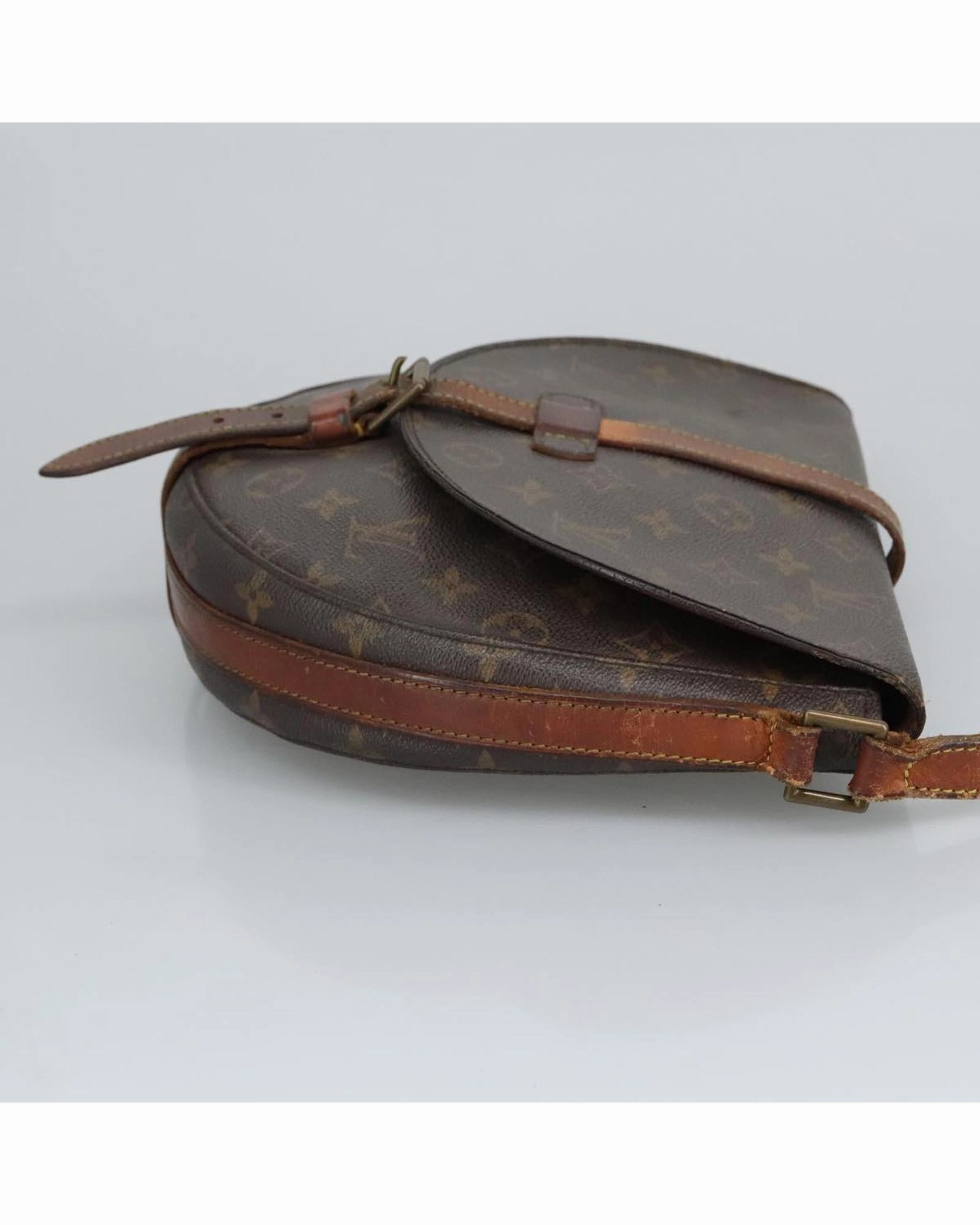 Monogram Canvas Shoulder Bag with Adjustable Strap