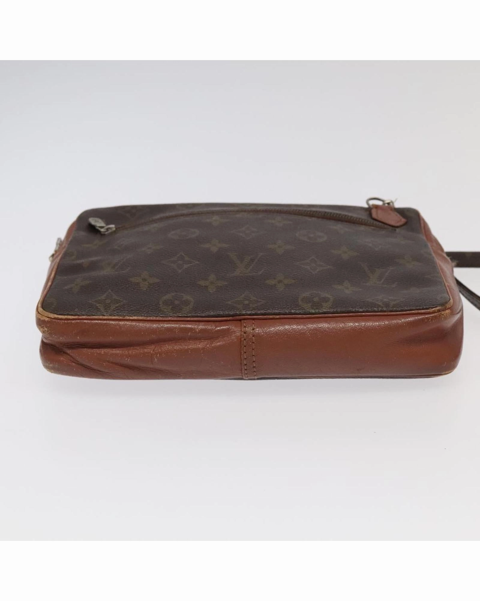 Monogram Canvas Shoulder Bag with Adjustable Strap