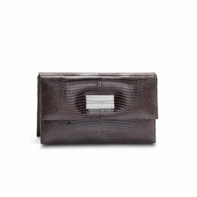 Monogram Clutch, Mini - Brown Exotic Lizard