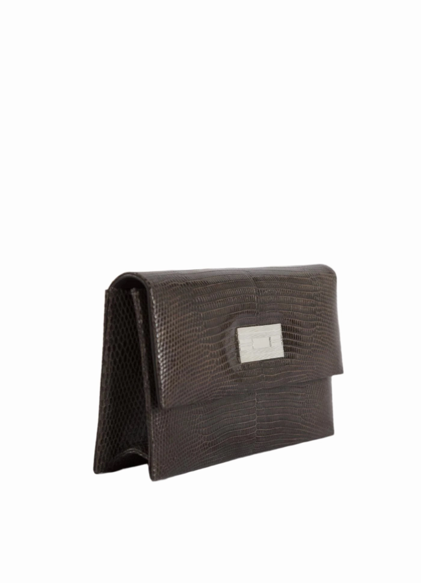 Monogram Clutch, Mini - Brown Exotic Lizard