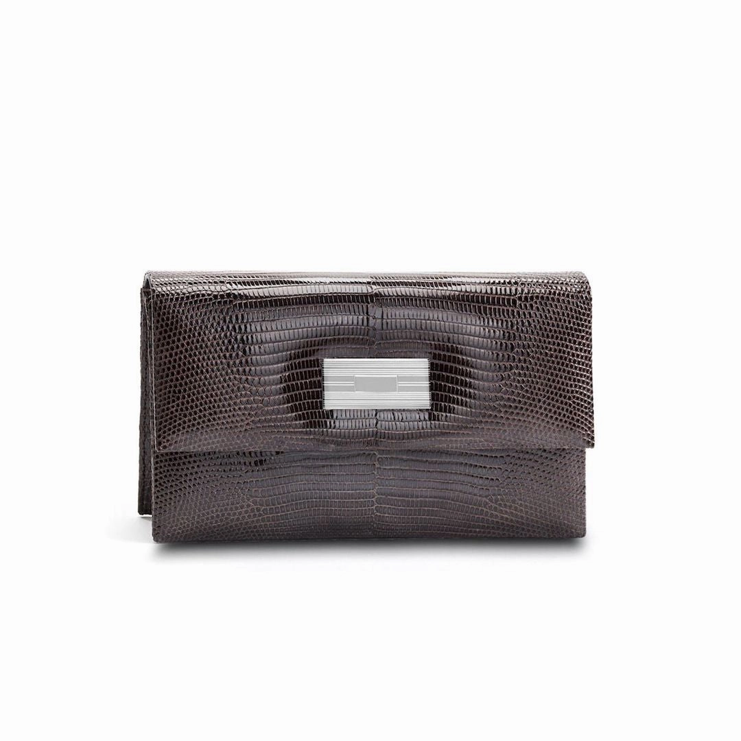 Monogram Clutch, Mini - Brown Exotic Lizard