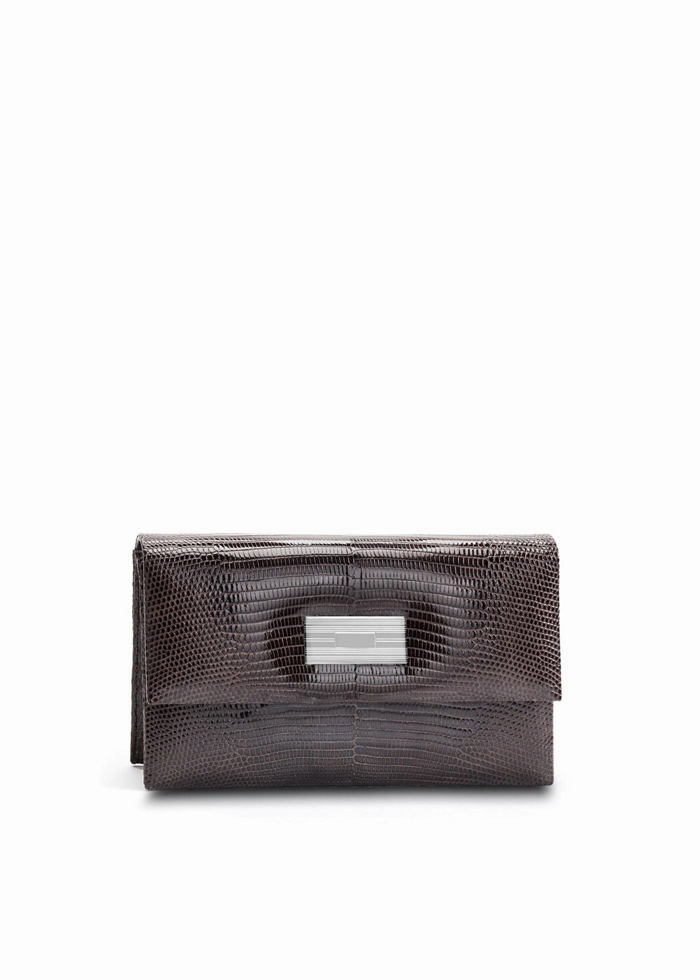 Monogram Clutch, Mini - Brown Exotic Lizard