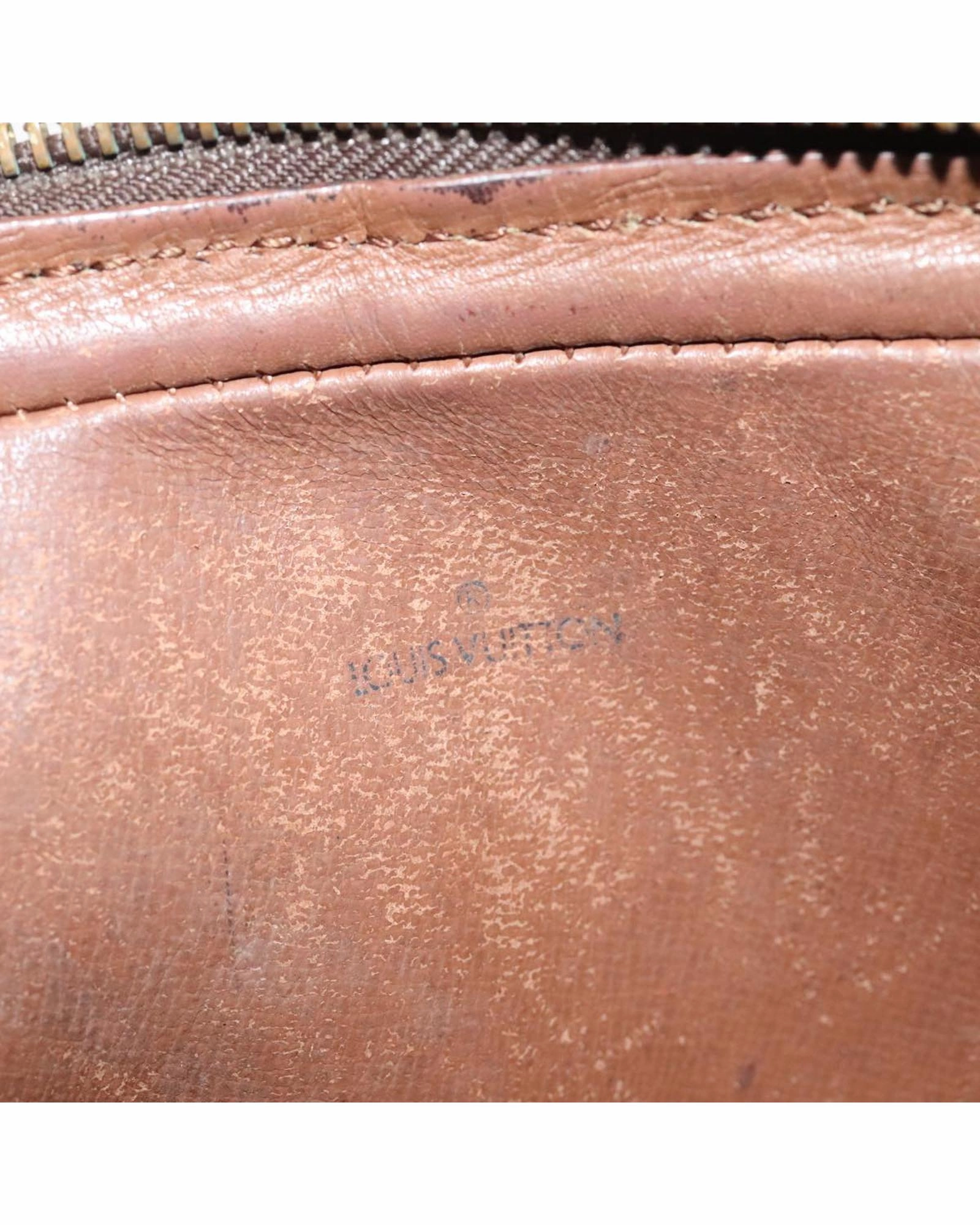 Monogram Pattern Shoulder Bag with Adjustable Strap