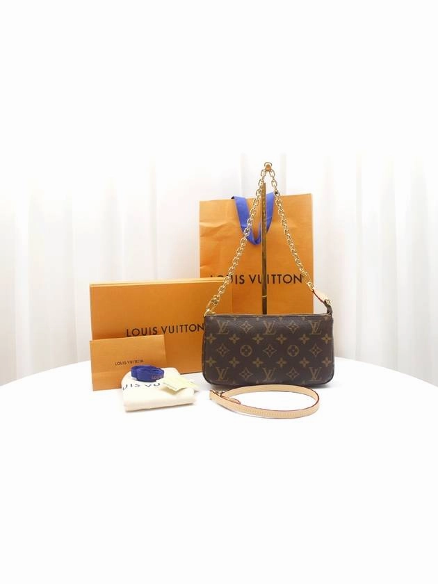 Monogram Pochette Accessua Chain Shoulder Bag M82766