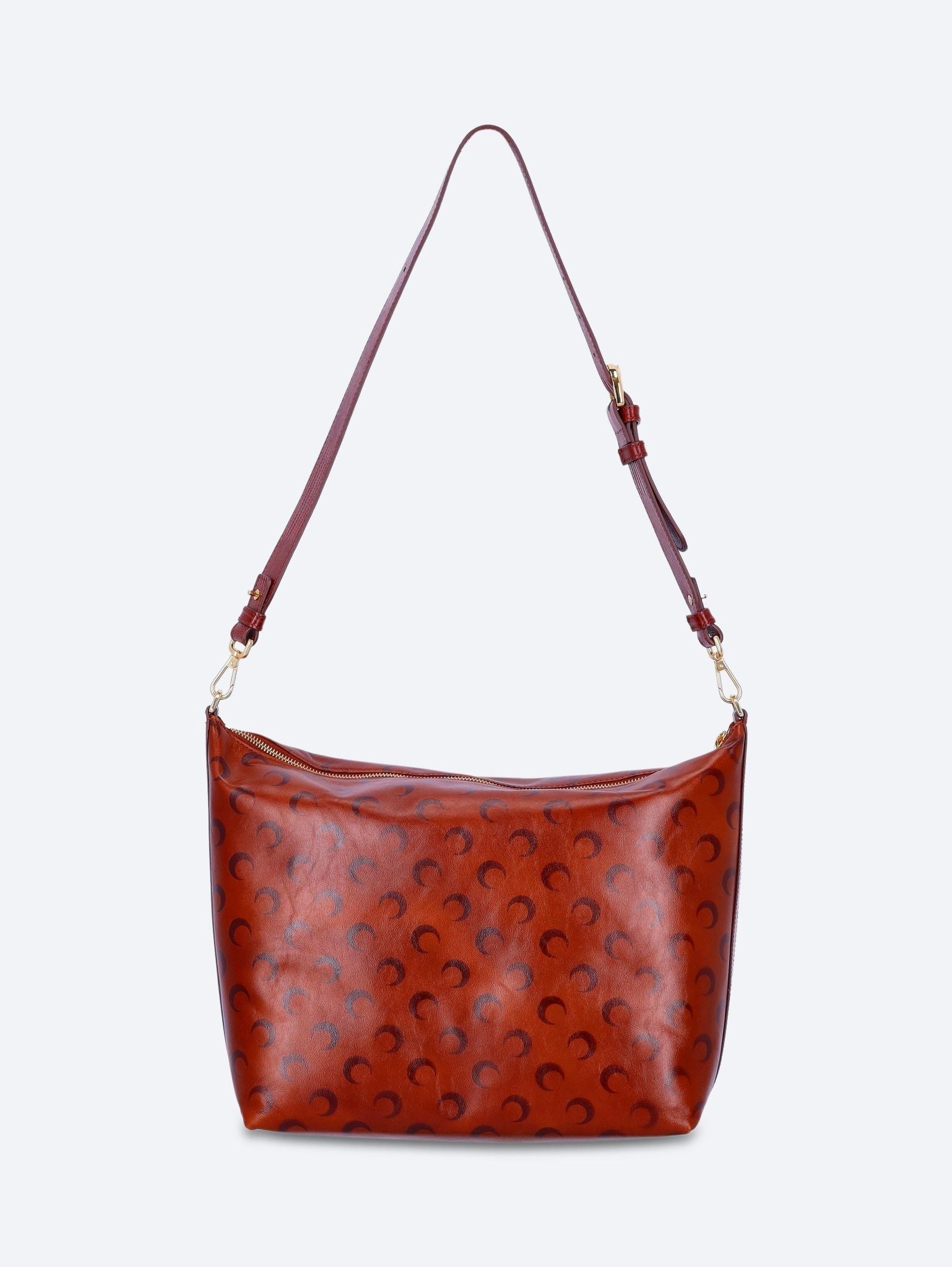 Moon airbrushed leather mail