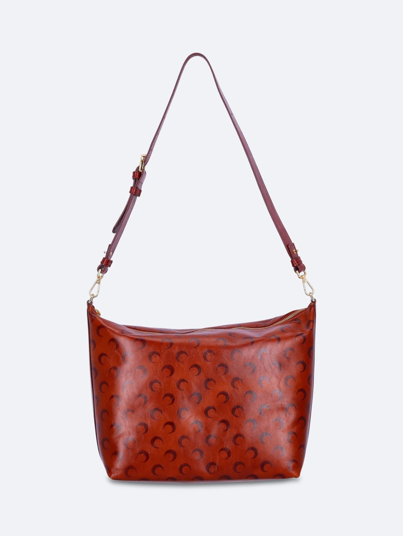 Moon airbrushed leather mail